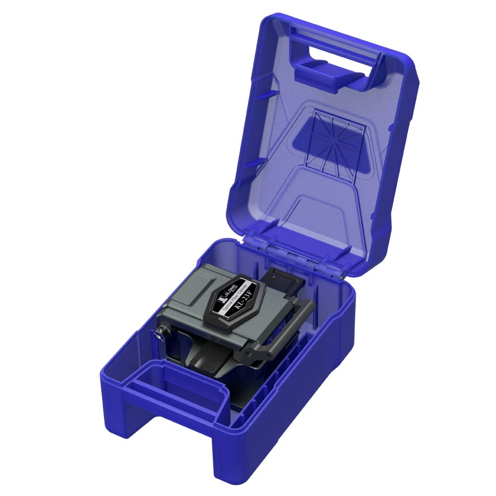 High Precision JILONG KL-23F Optical Fiber Cleaver with Double Fiber Holders - 48,000 Cleaves for 250um, 900um & 3mm Fibers - Ideal for Telecom, Data Centers & Fiber Optic Network Installations