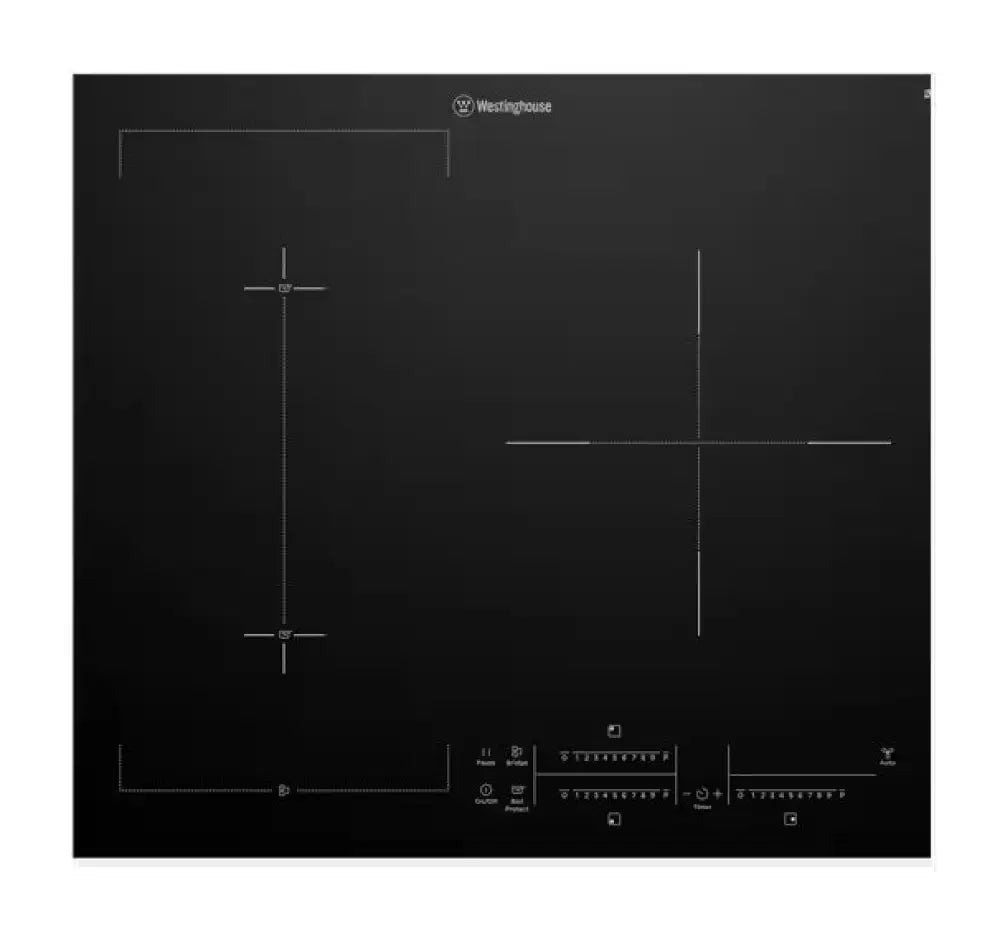Westinghouse WHI635BD 60cm 3-Zone Induction Cooktop with BoilProtect Technology - Perfect for Fast, Safe & Energy-Efficient Cooking in Home Kitchens & Restaurants