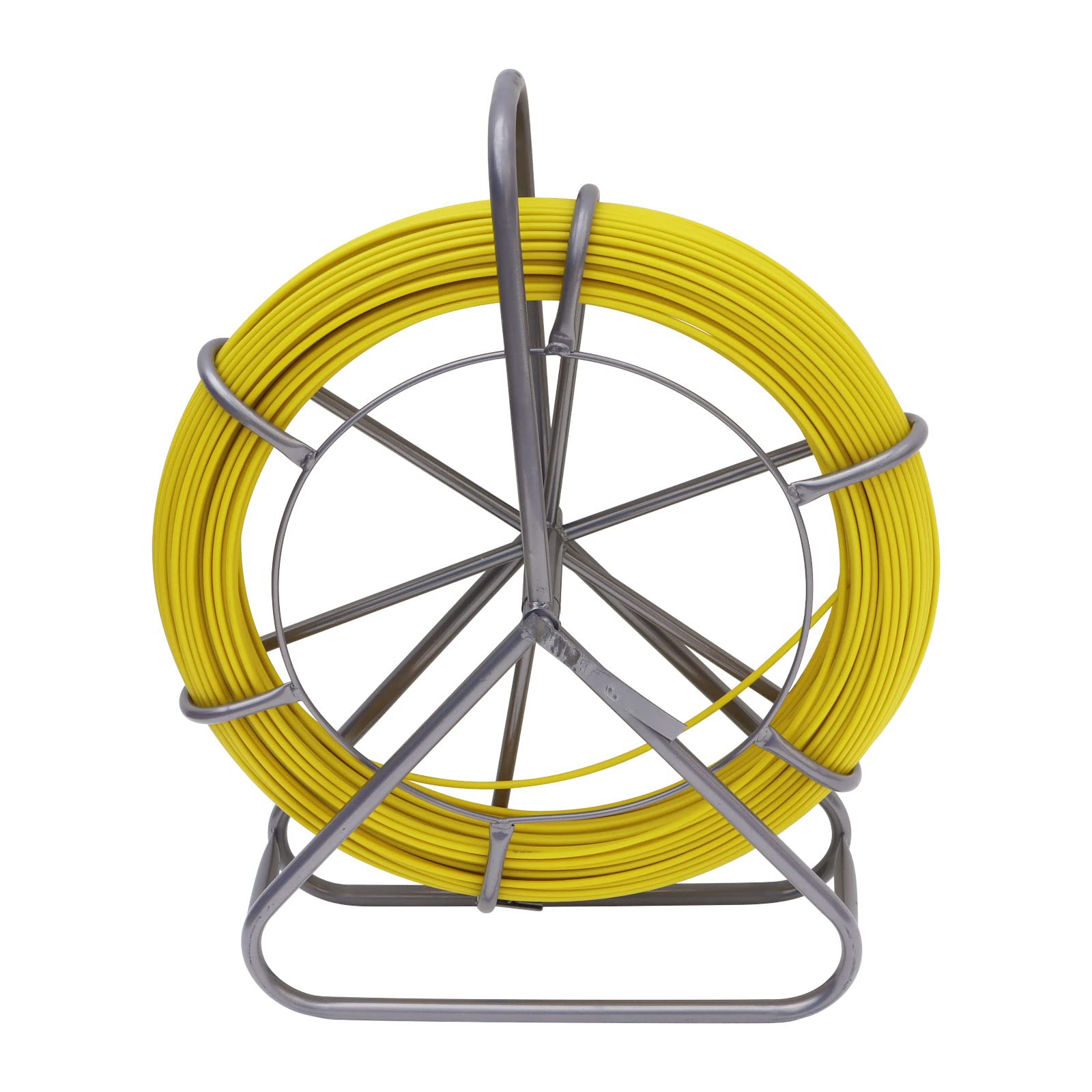 INTBUYING 6mm x 425ft Fiberglass Fish Tape - Electrician's Wire Pulling Tool for Conduit Wiring, Cable Running & Duct Rodding - Perfect for Home Electrical Work and Professional Installations