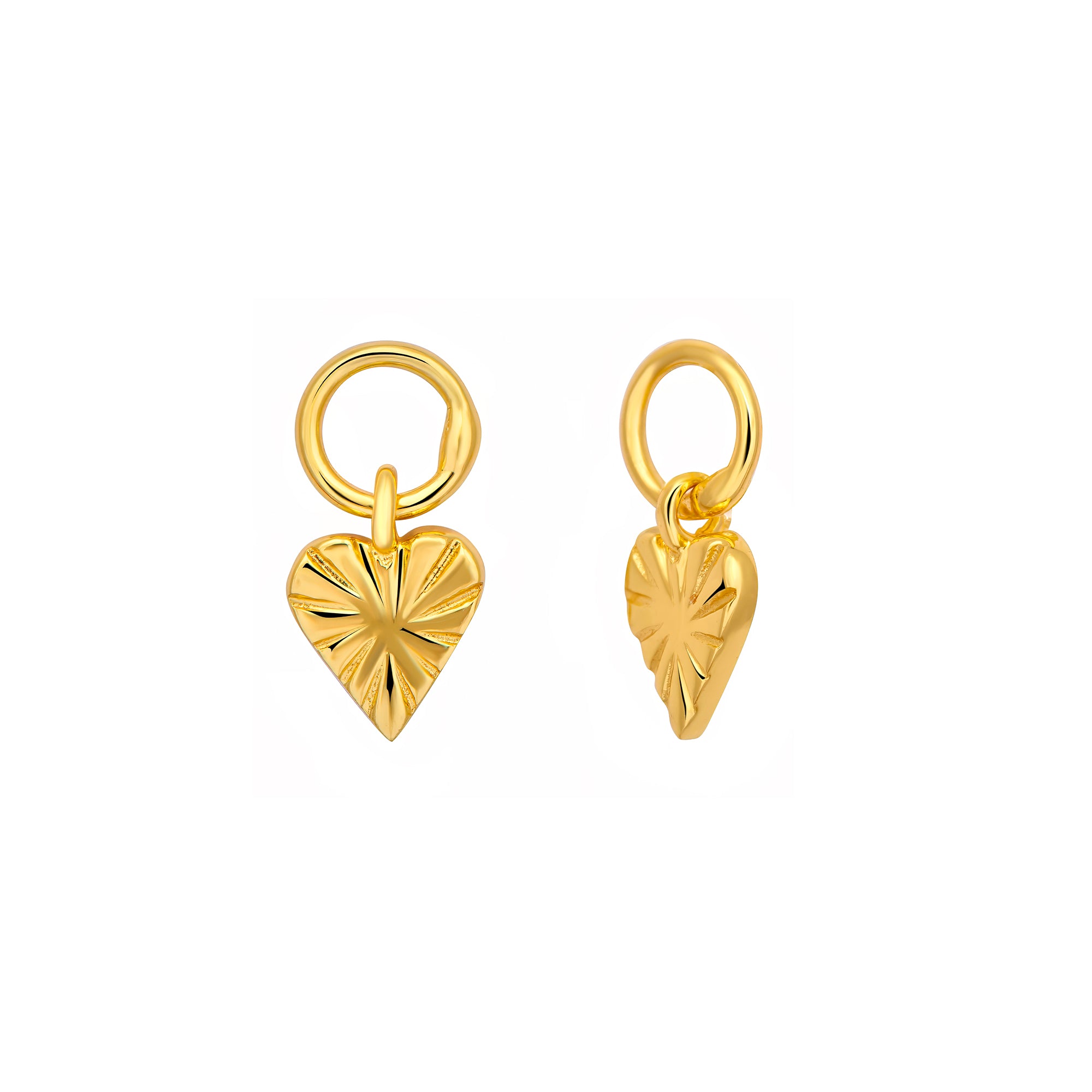 Sweetheart Ear Charms - 14K Gold Plated Dangle Earrings for Women | Perfect for Valentine's Day, Anniversary & Romantic Date Night Jewelry Gift