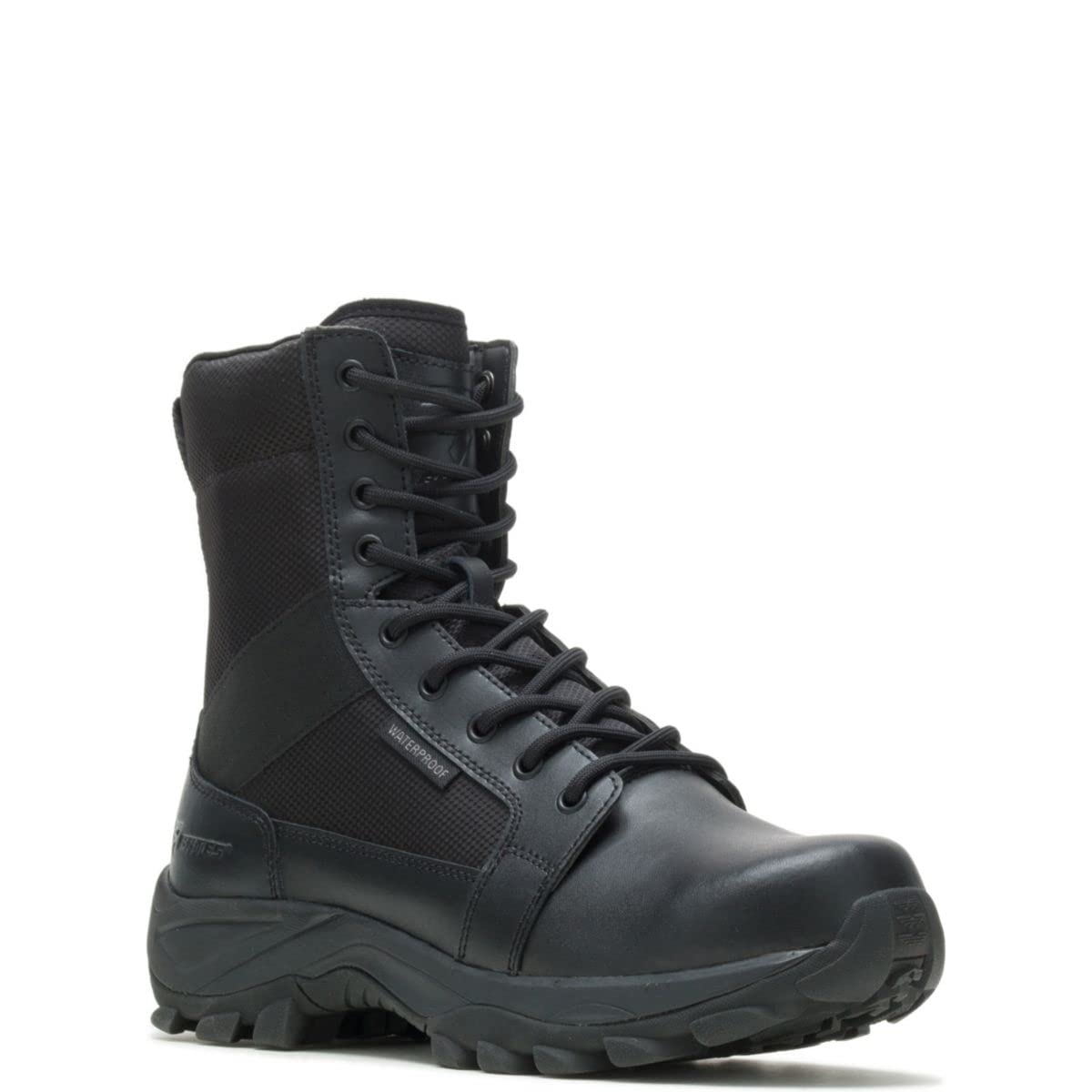 Bates Men's Fuse Mid Zip 8 Inch Waterproof Work Boots - Black Safety Shoes Size 13 EW for Construction, Hiking & Outdoor Work