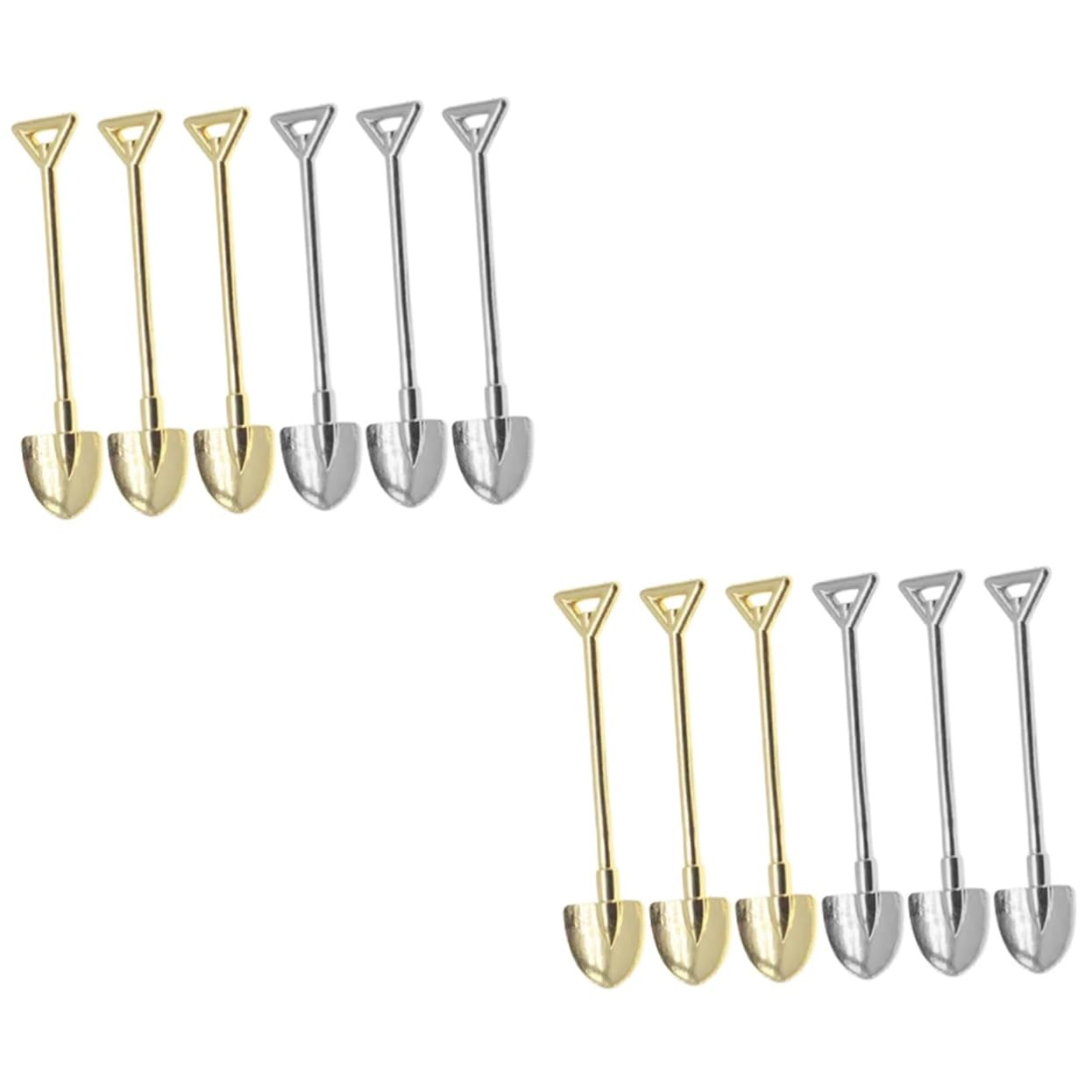 TOYANDONA 12-Piece Mini Shovel Set - Small Garden Tools, Miniature Doll Accessories & Repair Tools - Perfect for Dollhouse Decor, DIY Crafts, and Miniature Gardening Projects