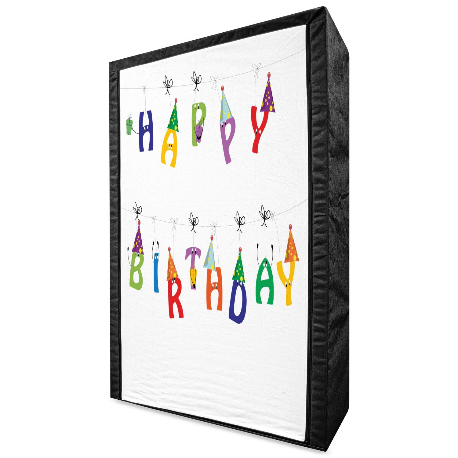 Ambesonne Birthday Portable Fabric Wardrobe - 42.5