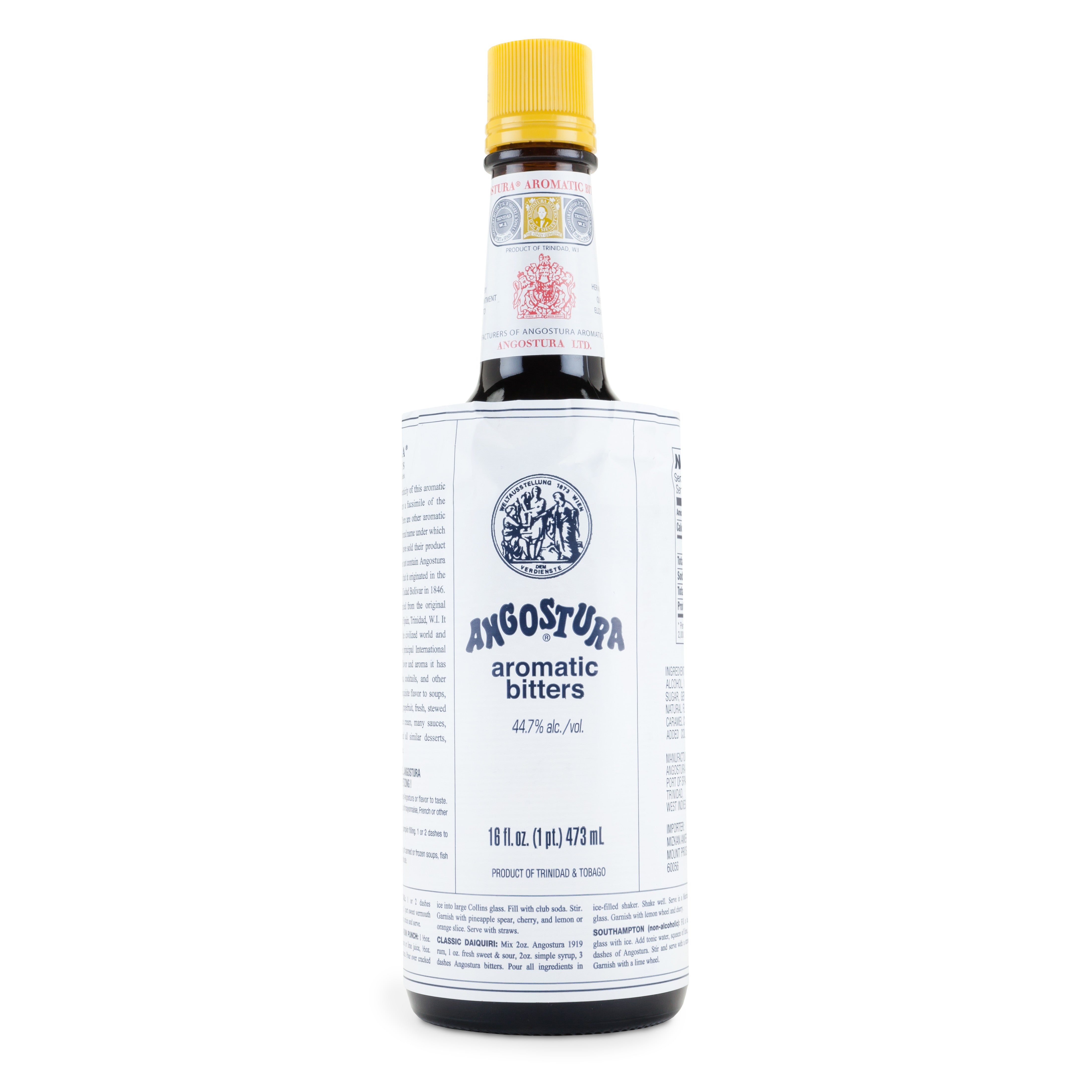 16 oz. Angostura Aromatic Bitters - Premium Cocktail Bitters for Old Fashioned, Manhattan & Mixology | Perfect for Home Bars & Professional Bartenders