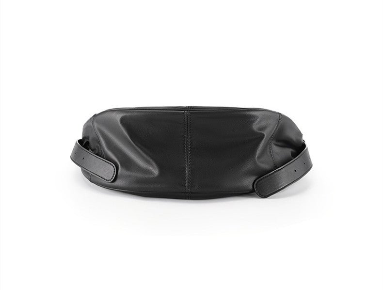 Stylish Leather Half Moon Shoulder Bag for Women - Crossbody Purse with Adjustable Strap - Perfect for Work, Travel & Everyday Use