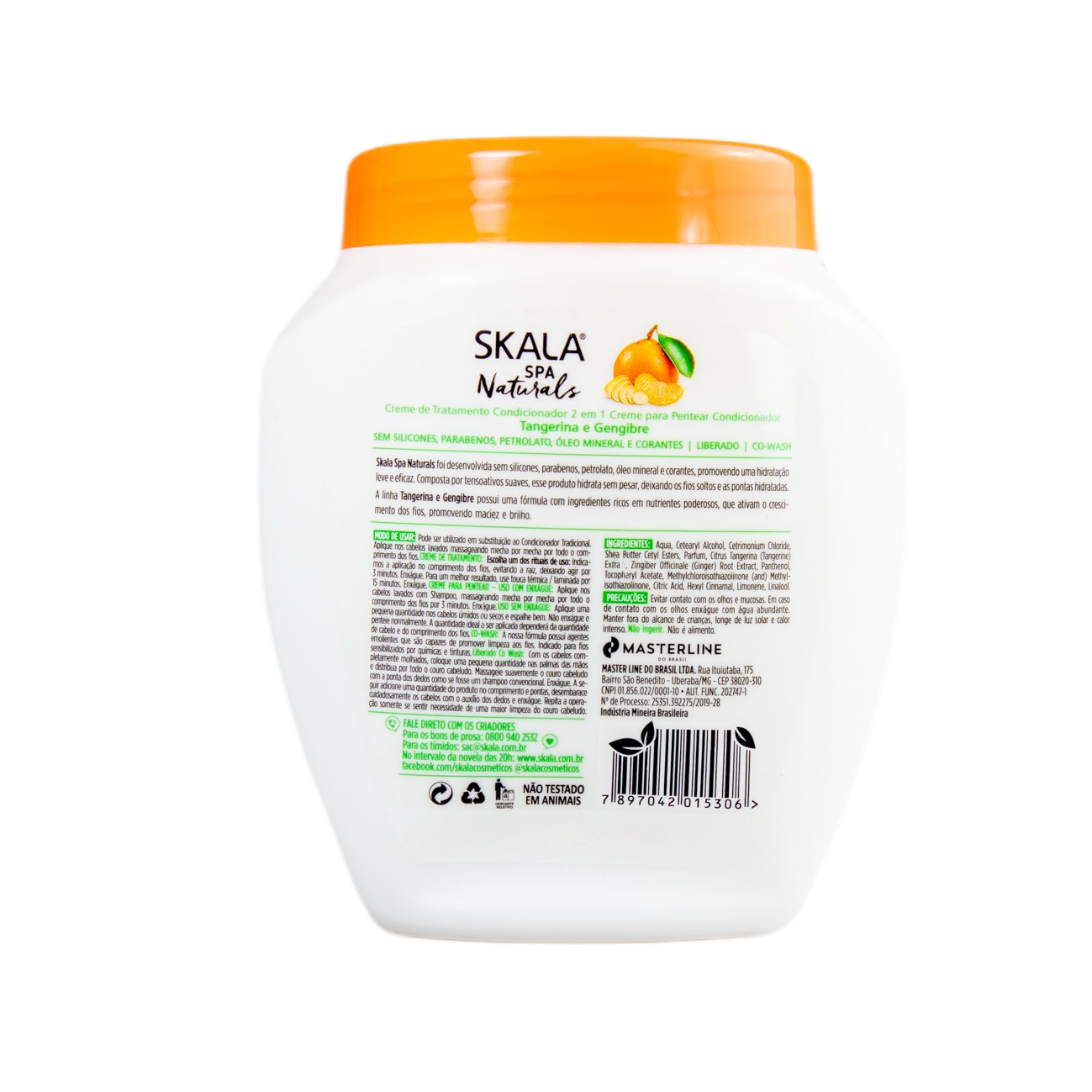 Skala Tangerine & Ginger Hair Treatment Cream - Deep Conditioning for Dry, Damaged Hair - Perfect for Salon & At-Home Hair Care