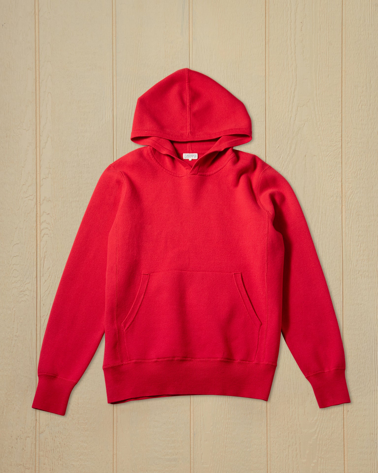 Premium Wharf Knit Hoodie in Crimson - Cozy Pullover Sweatshirt for Men & Women | Perfect for Fall, Winter & Outdoor Activities