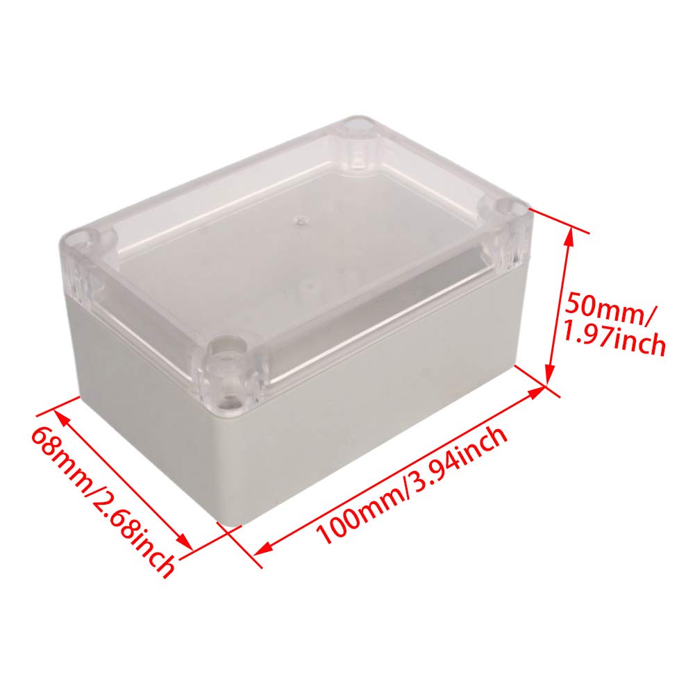 Waterproof ABS Junction Box IP65 - 3.94x2.68x1.97in for Outdoor Electrical Projects