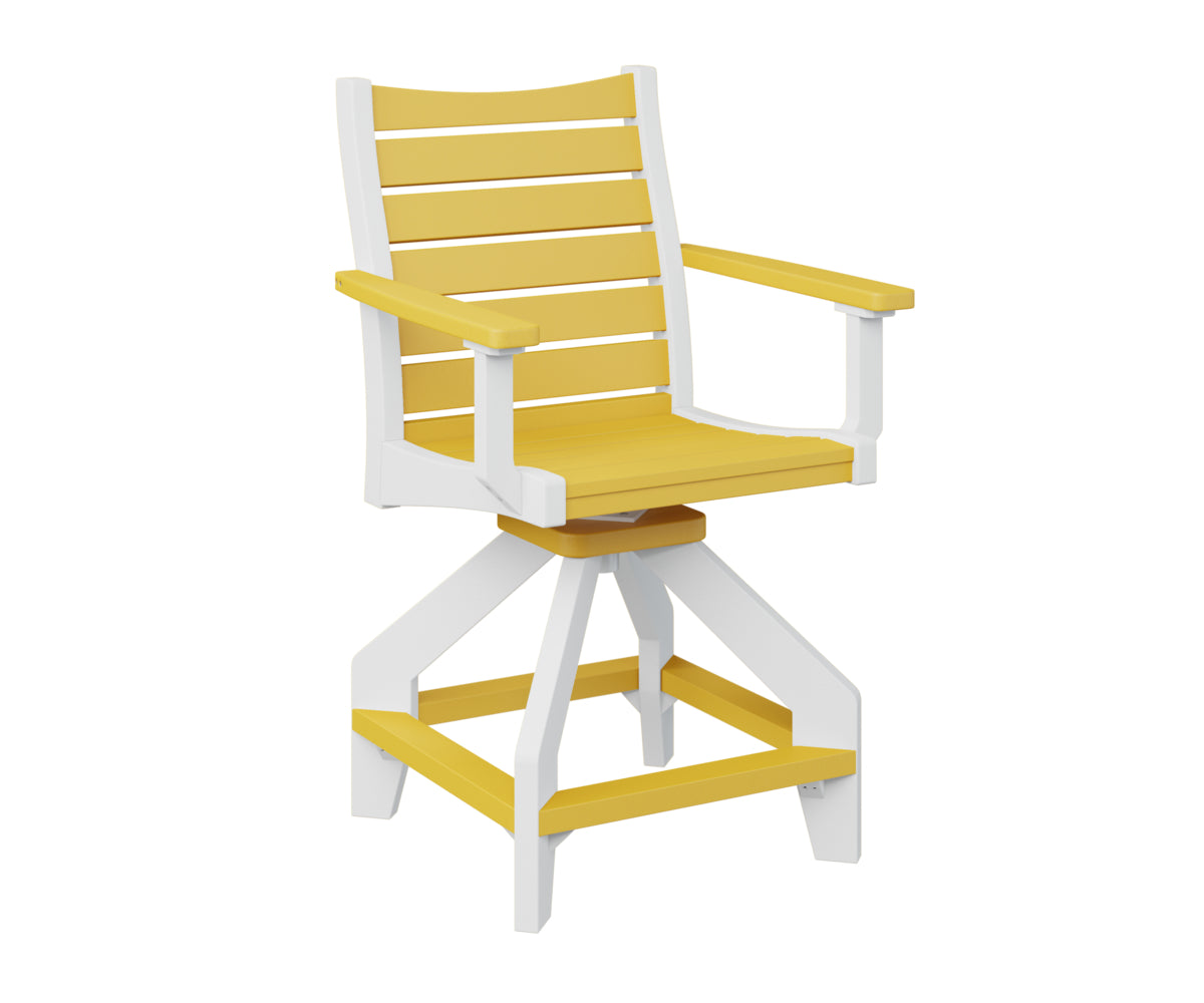 Berlin Gardens Bristol Swivel Counter Chair - Adjustable Height Bar Stool with 360° Rotation, Padded Seat & Backrest - Perfect for Kitchen Islands, Breakfast Bars & Home Decor