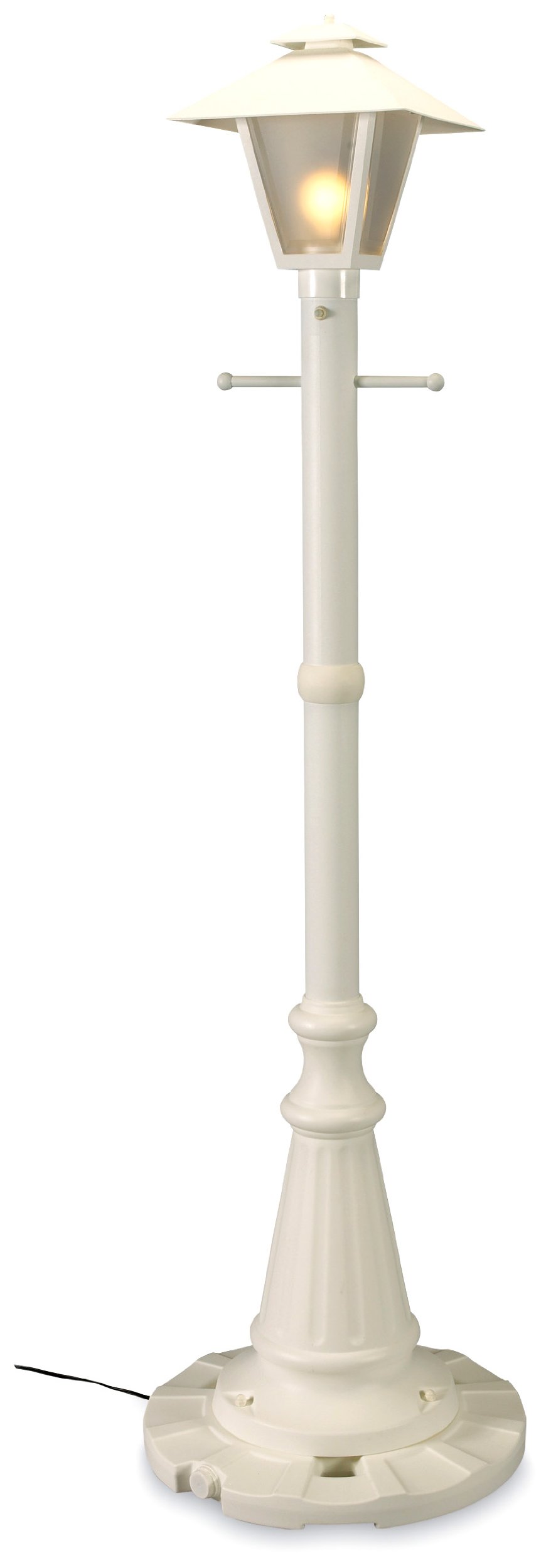 Cape Cod 82-Inch Outdoor Plug-in Post Lantern - Weather Resistant Black Plastic Patio Light for Garden, Yard & Deck Lighting | Patio Living Concepts 67000-PLC
