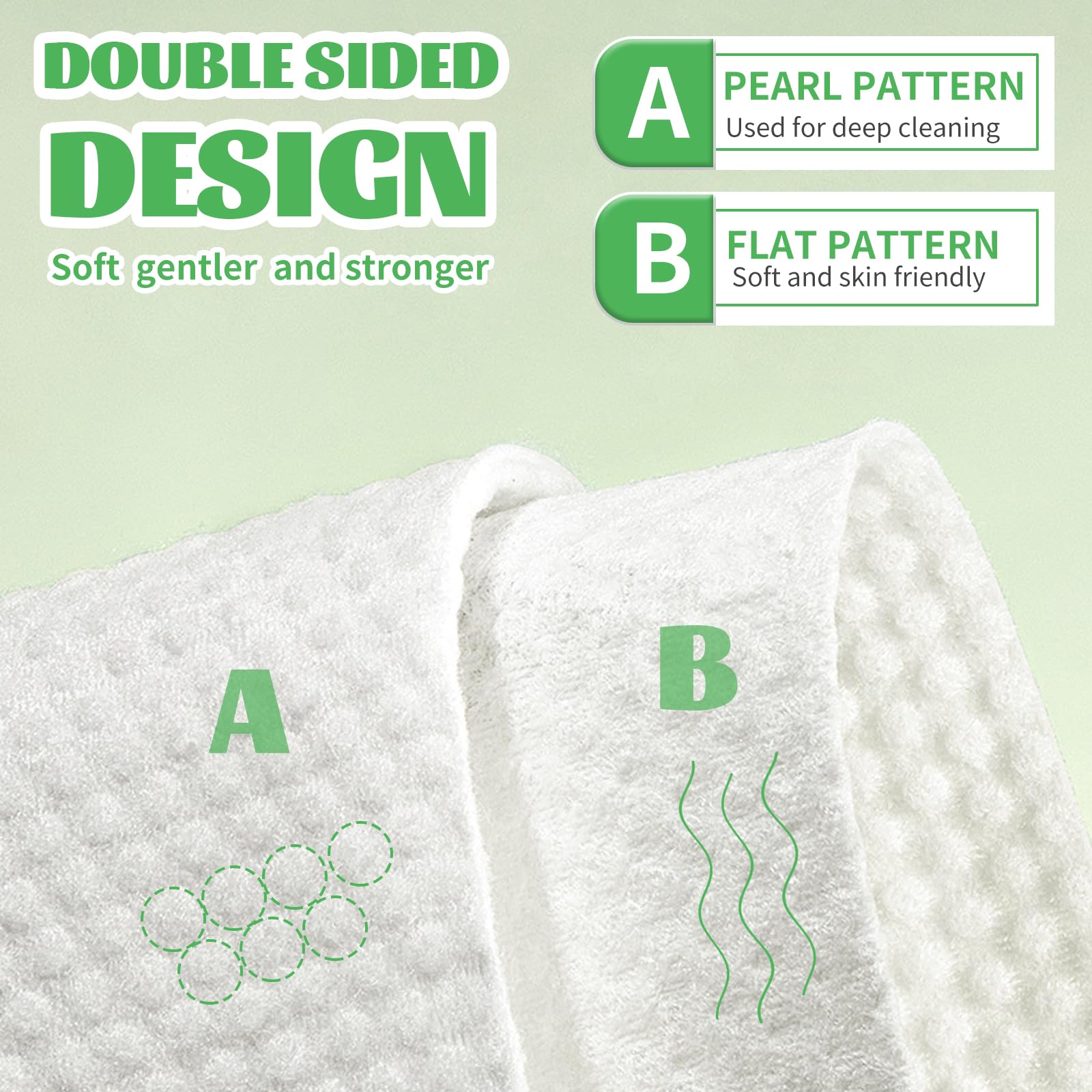 Biodegradable Disposable Face Towels - 100 Count Soft Cotton Dry Wipes for Gentle Facial Cleansing & Drying | Perfect for Travel, Gym, and Daily Skincare Routine