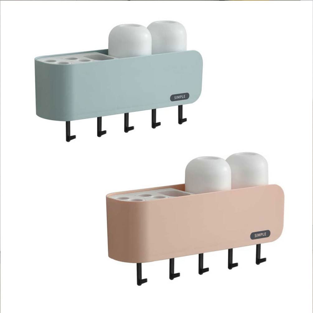Zerodeko 1-Piece Heavy Duty Kitchen Wall Mounted Storage Rack - Space Saving Organizer for Plates, Towels & Keys - Perfect for Kitchen, Bathroom & Pantry Organization (Pink)