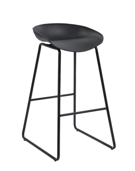 Modern Aries Bar Stool - Adjustable Height Counter Stool with Backrest, PU Leather Seat - Perfect for Kitchen Island, Home Bar & Dining Room Decor