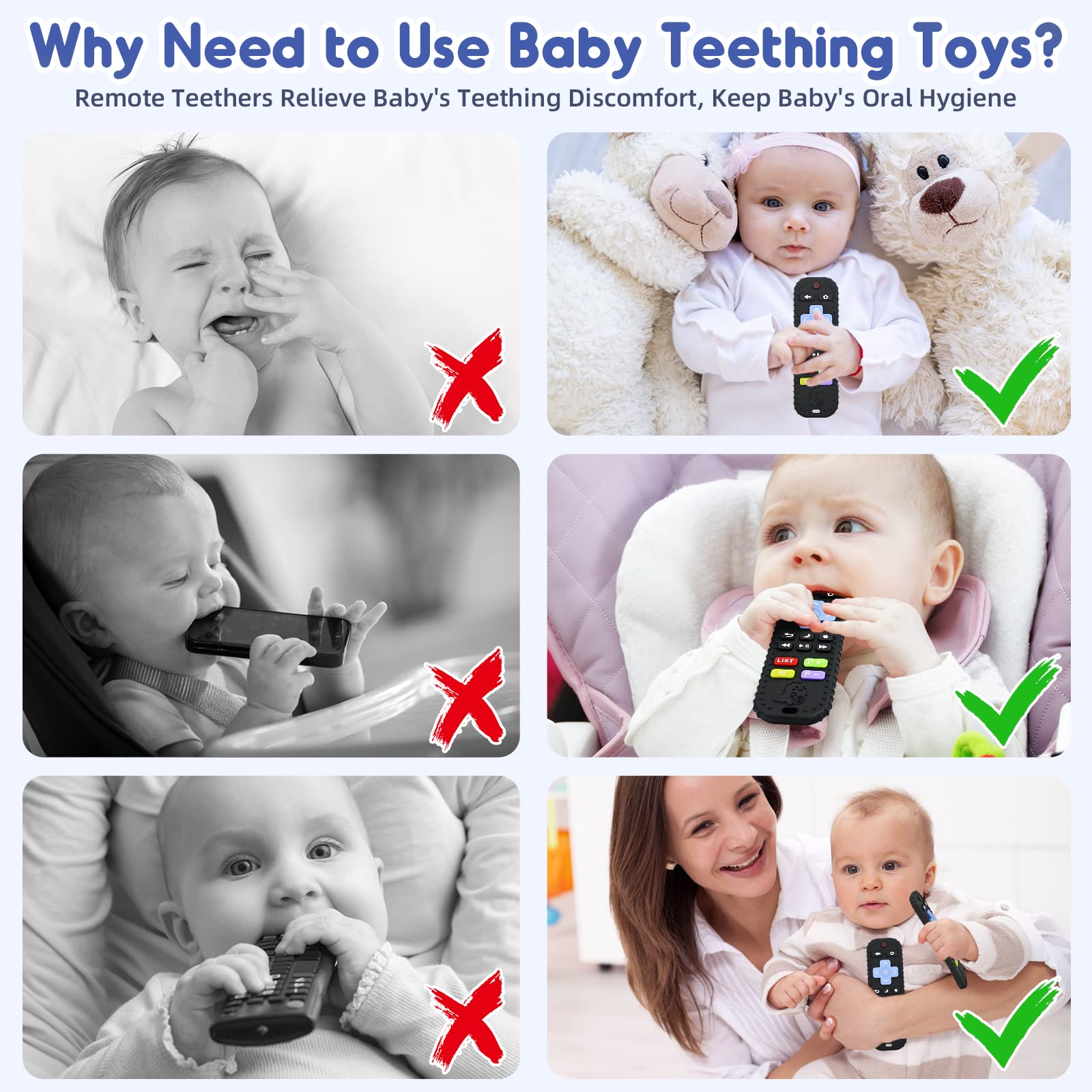 **Baby Teething Toys for 3-12 Months - Silicone Teether & Sensory Toy for Infants & Toddlers (Food-Grade, BPA-Free) - Perfect for Soothing Gums, Bath Time, and Autism Sensory Play - Great Baby Shower Gift for Boys & Girls**