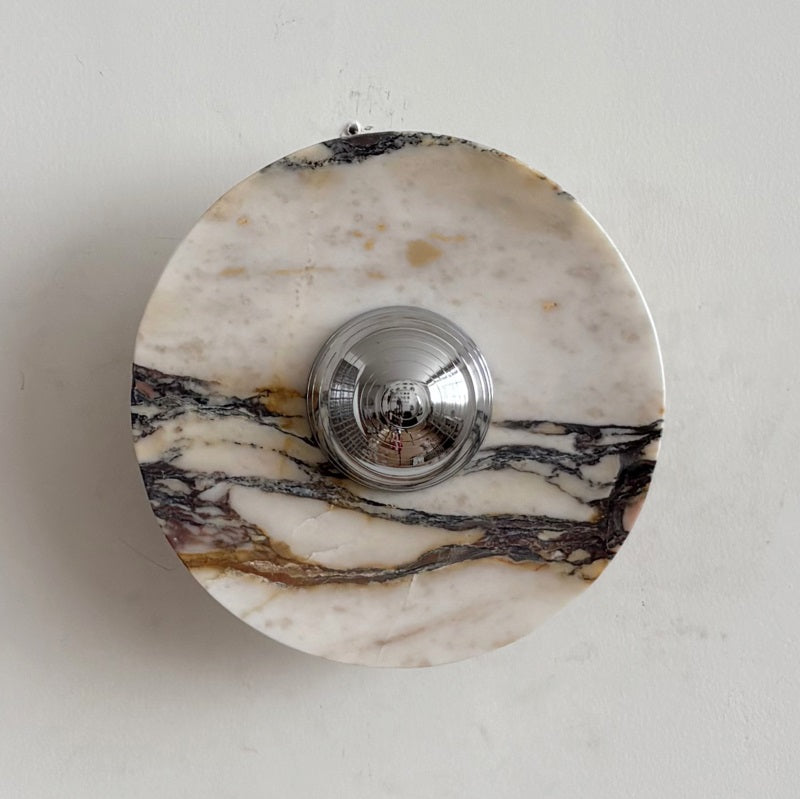 Calacatta Marble Wall Sconce Light - Modern Gold Finish Bathroom Vanity Lighting for Bedroom, Hallway & Living Room Decor