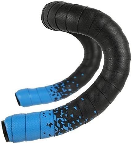 Premium Anti-Slip Bike Handlebar Tape - PU EVA Foam Cycling Road Bike Grip Wrap for Vibration Dampening | Comfortable & Breathable Handlebar Cover for Racing, Commuting & Long-Distance Cycling (Color: Black)
