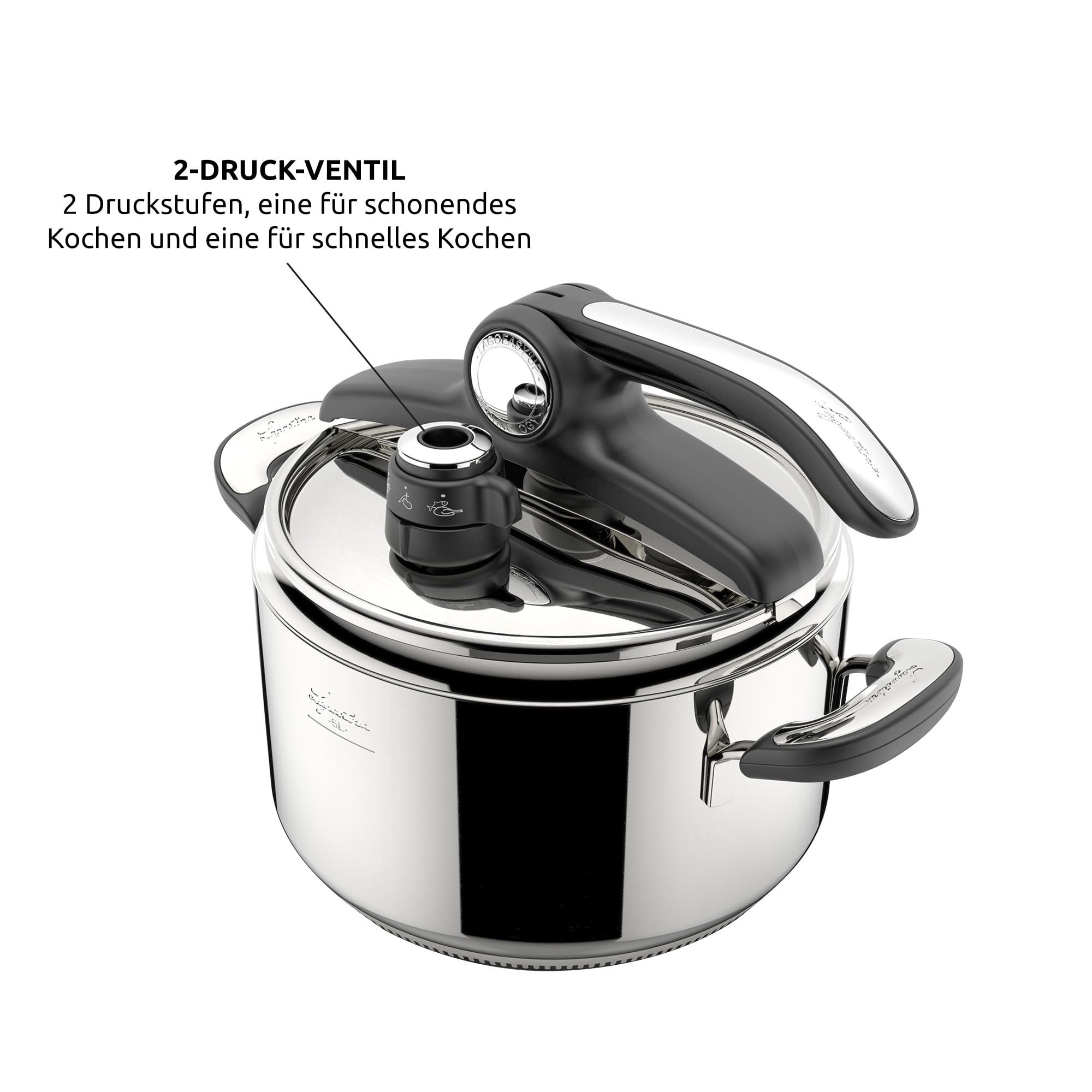 Lagostina Novia Vitamin Lagoeasy'UP 9L Stainless Steel Pressure Cooker (24cm) - Induction & Gas Compatible, Easy-Open Lid with Basket, Ecodose & Recipe Book - Perfect for Fast Cooking, Meal Prep & Healthy Eating