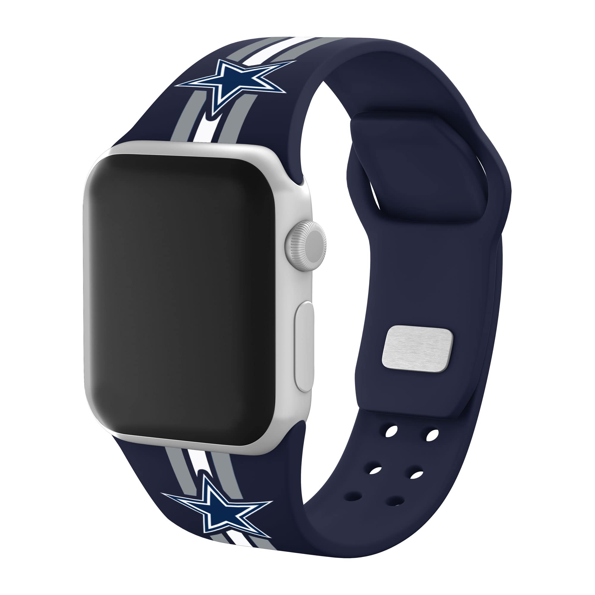 Dallas Cowboys Apple Watch Band - HD Game Time Sports Strap Compatible with All Apple Watch Models - Perfect for NFL Fans, Game Day & Casual Wear