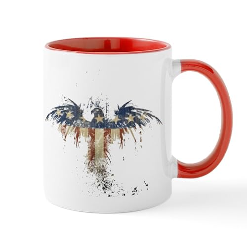 White/Red Inside - Americana Eagle Mug