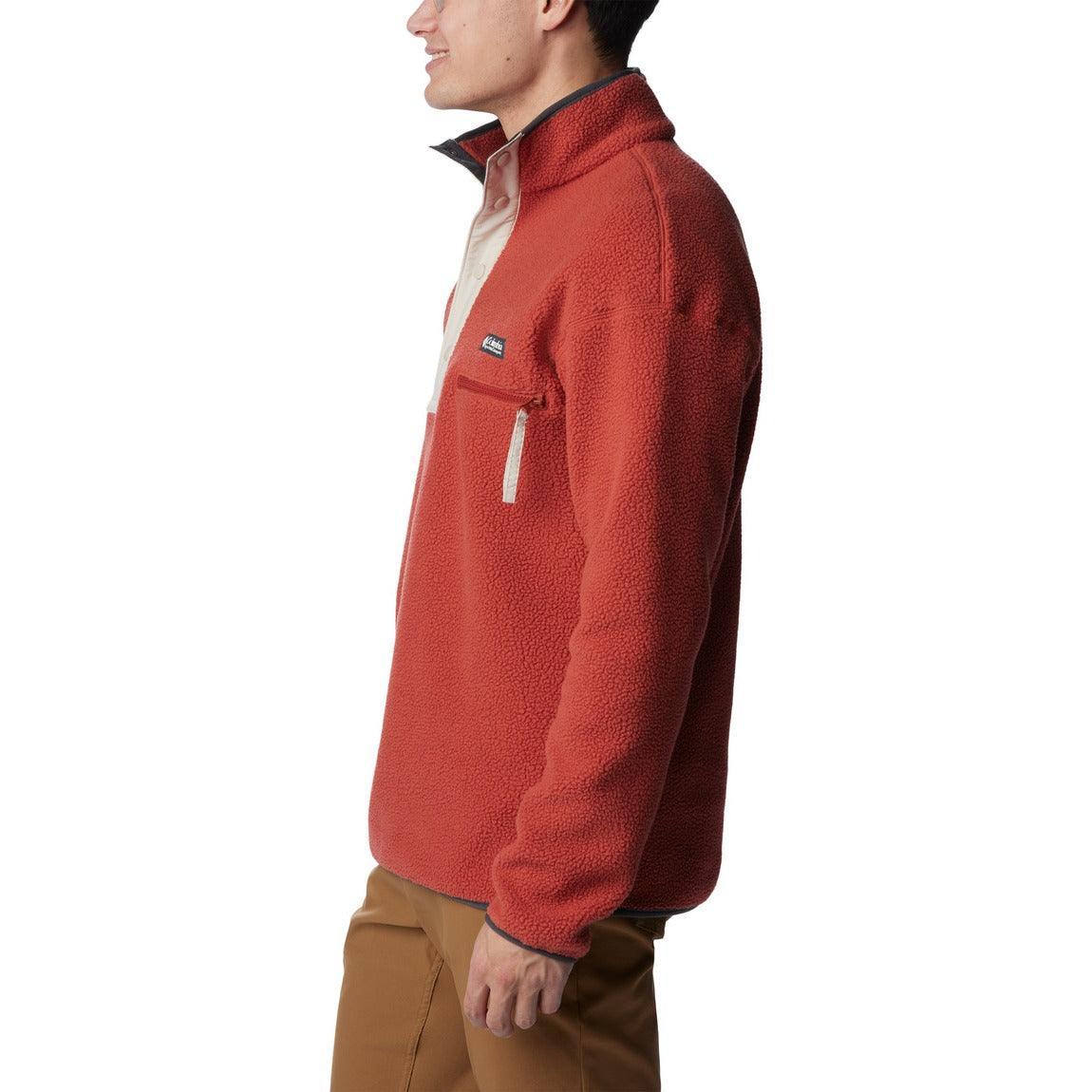 Columbia Men's Helvetia™ Half Snap Fleece Jacket - Lightweight, Warm & Comfortable for Outdoor Hiking, Camping & Casual Wear