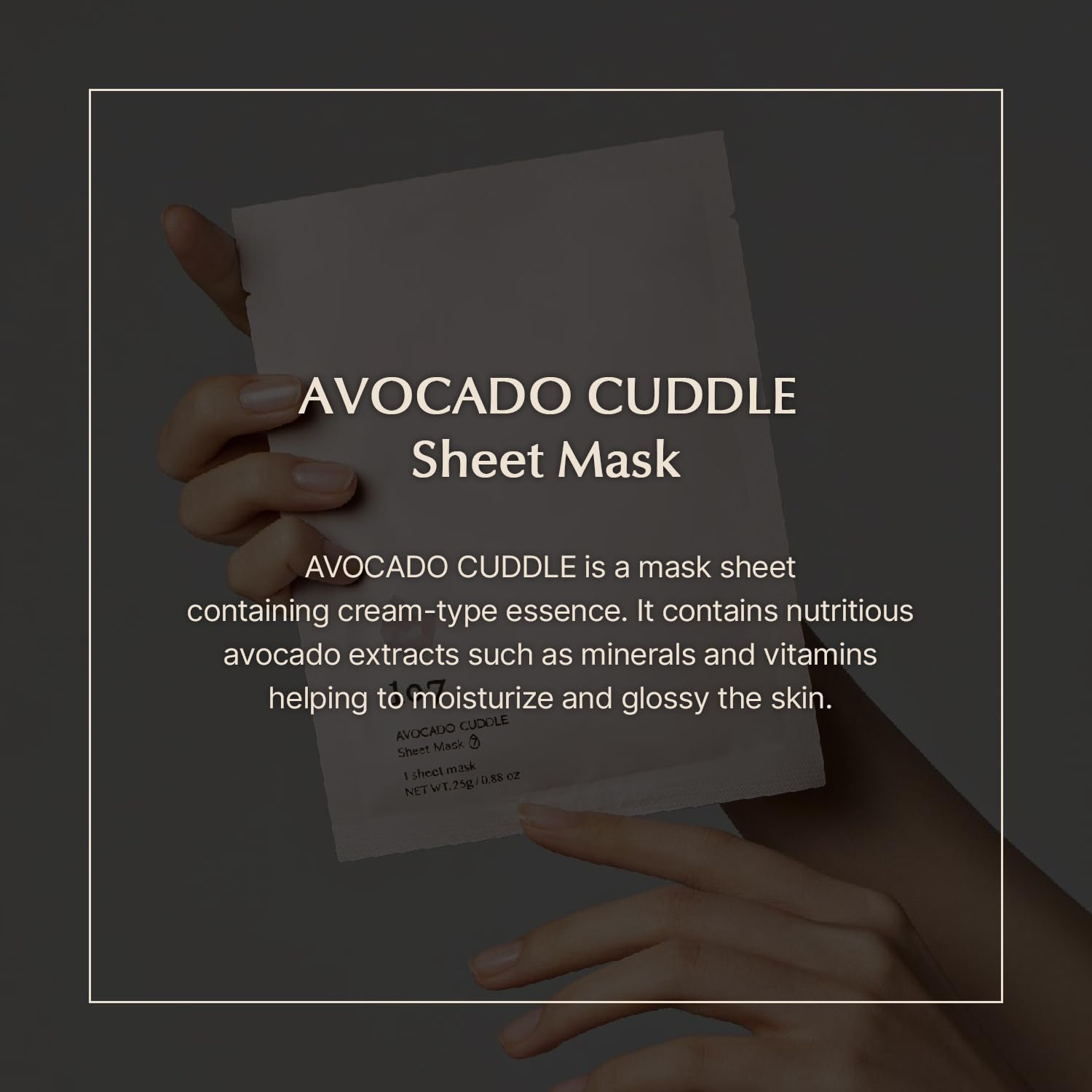 Avocado Face Mask Pack - 5 Sheets with Niacinamide for Dry Skin | Korean Skincare for Hydration & Nourishment