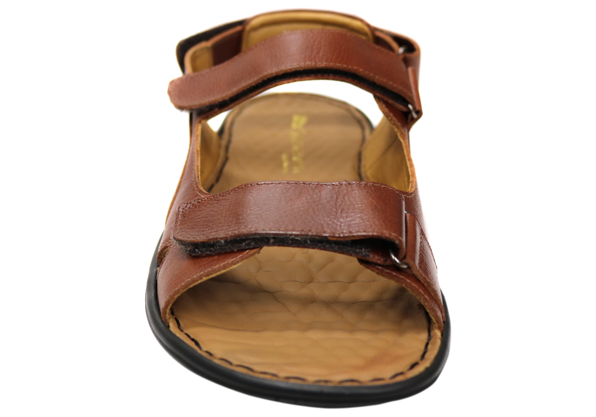 Opananken Miles Men's Comfortable Leather Adjustable Sandals - Breathable Summer Outdoor Walking & Beach Shoes for Casual Wear