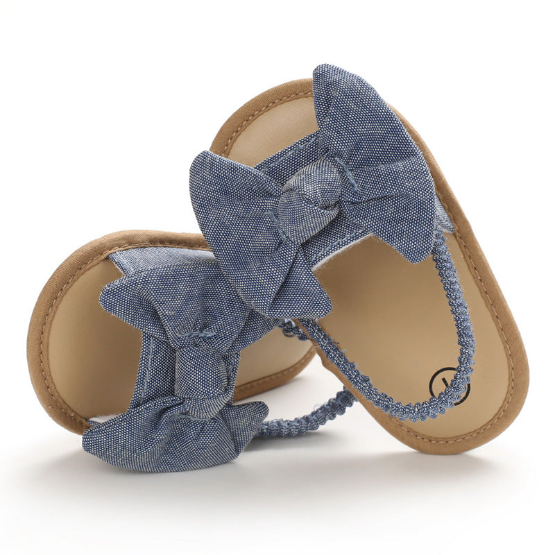 Adorable Summer Soft Sole Flat Bow Knot Sandals for Women - Comfortable Casual Beach Walking Shoes for Vacation, Outing, and Daily Wear