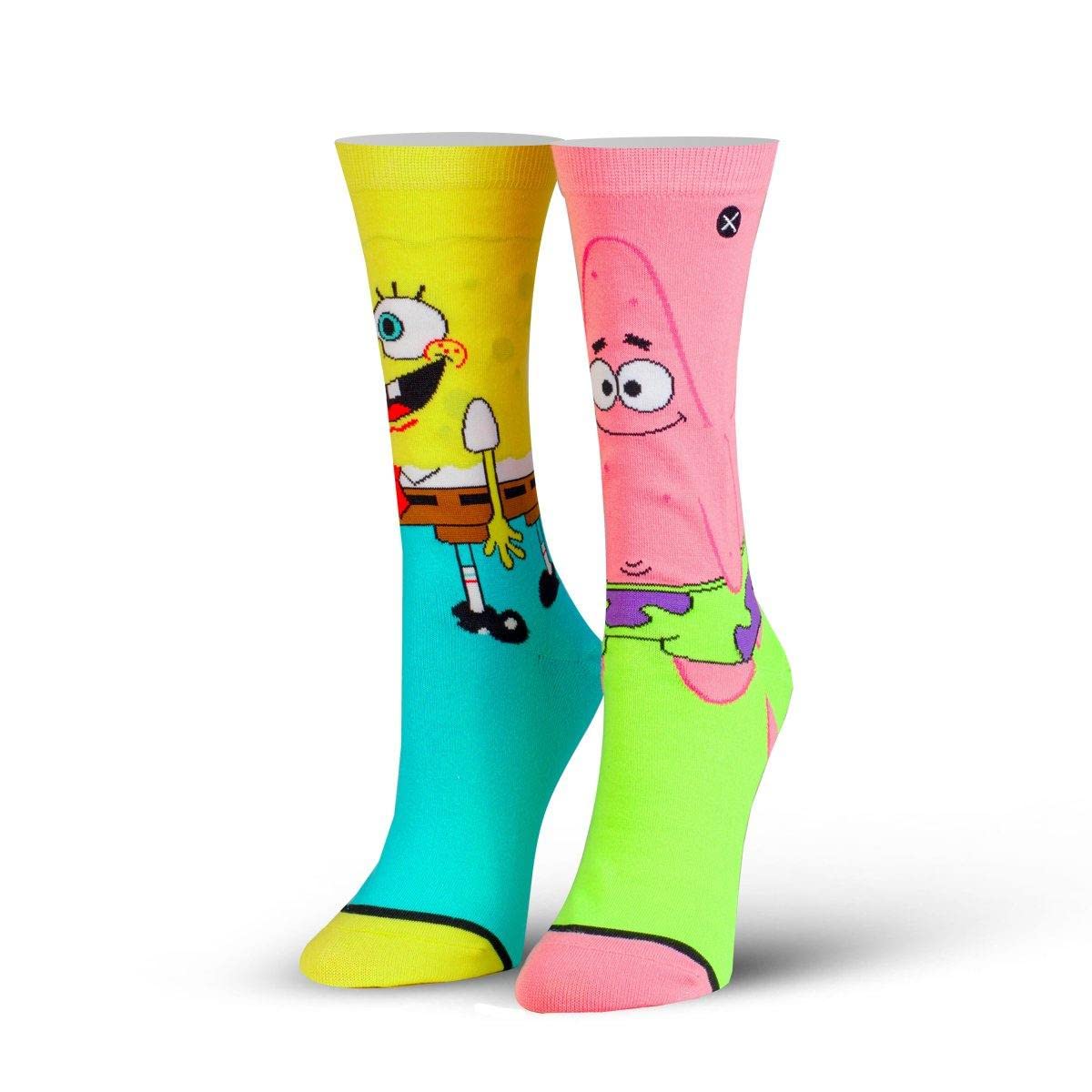 Odd Sox Nickelodeon SpongeBob Cartoon Socks Gift Box Set - 8 Pairs of Fun Colorful Ankle Socks for Men & Women | Perfect for Cosplay, Gifts, and SpongeBob Fans