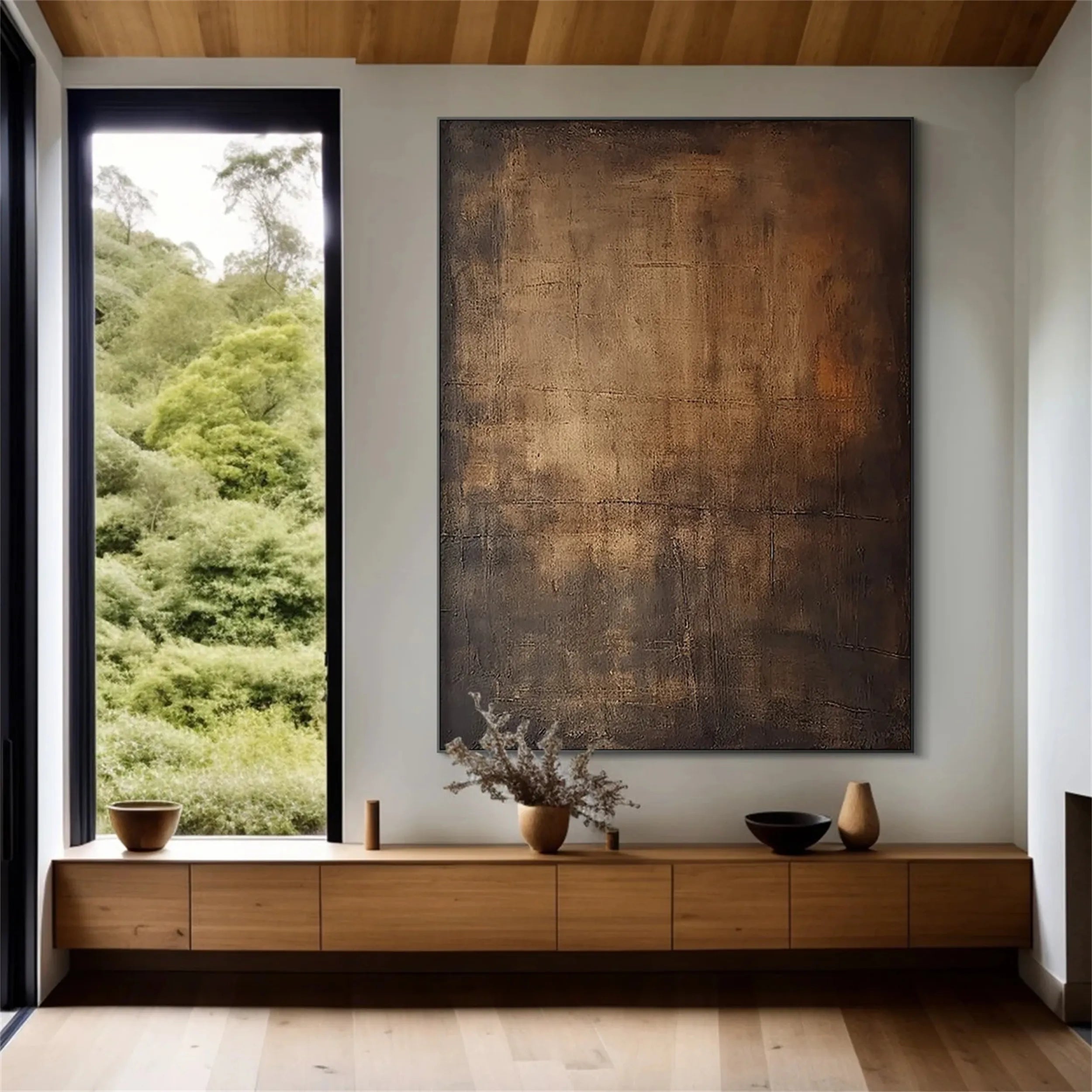 Abstract Painting #AB 104 - Modern Canvas Wall Art for Home & Office Decor | Perfect for Living Room, Bedroom or Workspace