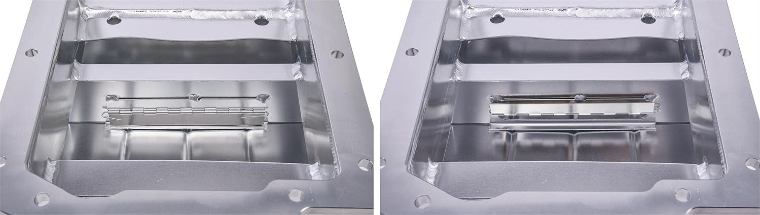 JEGS 50257 Street & Strip Engine Swap Oil Pan for GM LS Series - Front Sump Design Fabricated | High Performance Oil Pan for LS Engine Swaps in Hot Rods, Muscle Cars & Racing Vehicles
