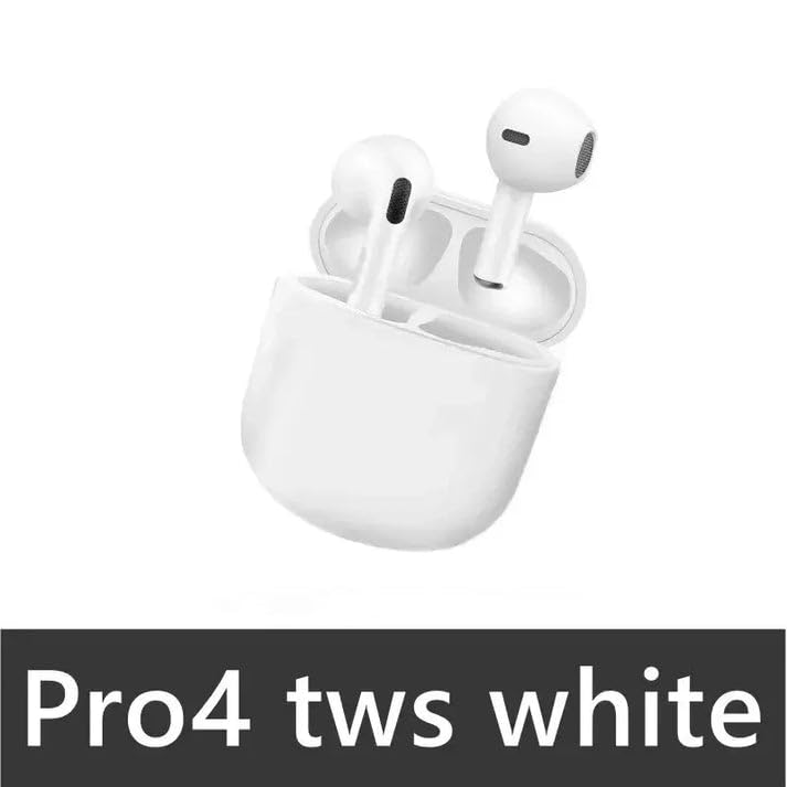 Pro4 TWS Bluetooth 5.0 Wireless Earbuds with 9D HiFi Stereo Sound, Built-in Mic for Hands-Free Calls - Perfect for iPhone, Android, Workouts & Commuting