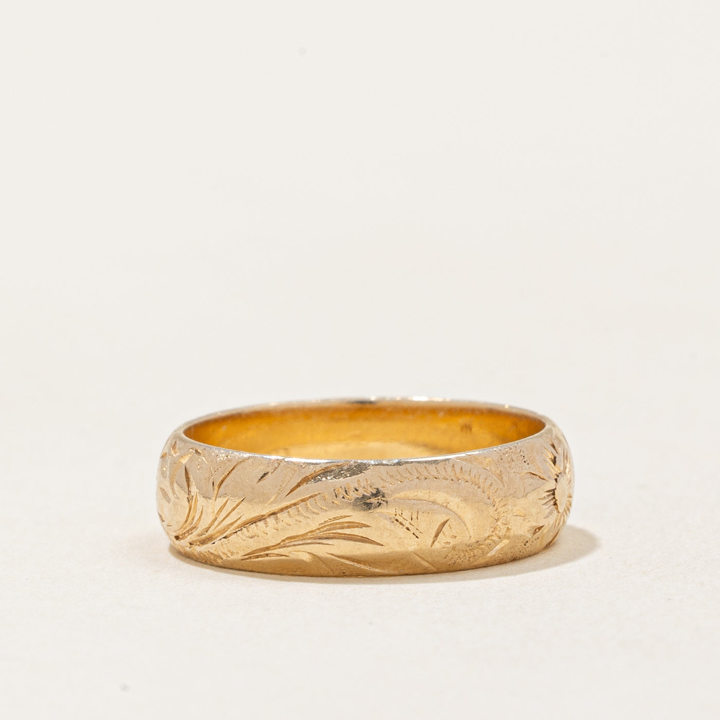 14K Yellow Gold Ring for Women - Size 4 | Elegant Dainty Band for Everyday Wear, Anniversary Gift, Wedding Jewelry