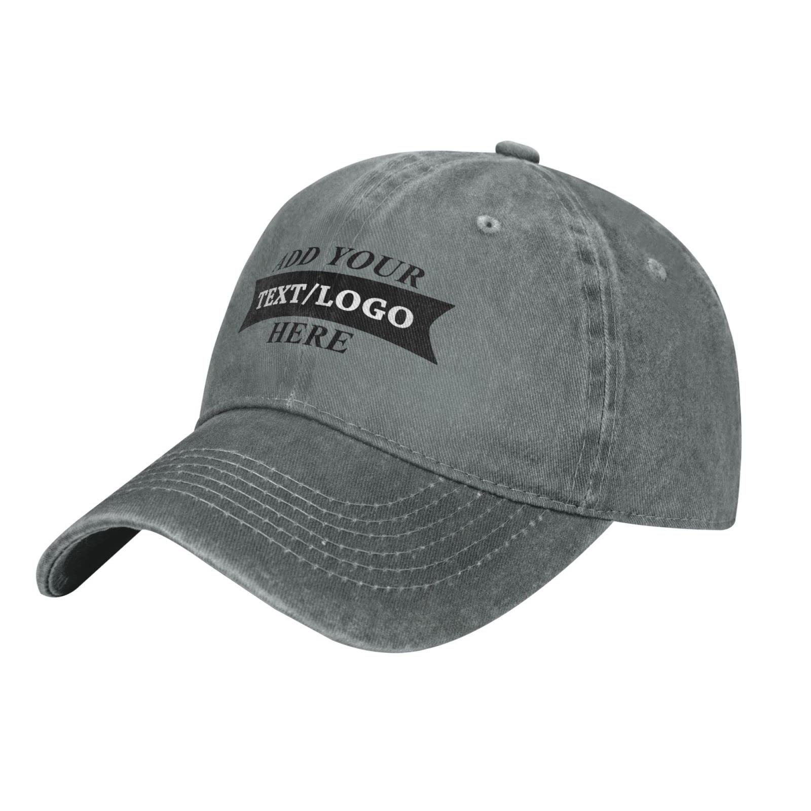 Custom Embroidered Baseball Caps - Add Photos, Logo & Text for Personalized Hats - Adjustable Unisex Fit - Perfect for Sports, Gifts & Brand Promotions