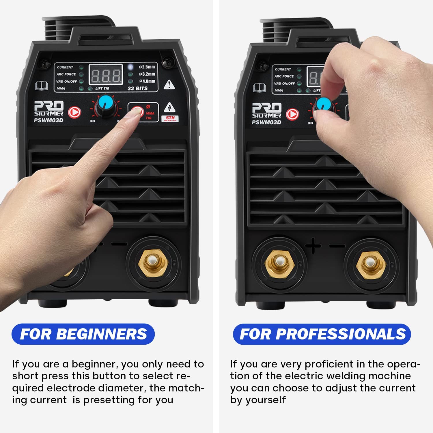 200A ARC Welding Machine - Heavy Duty Portable Welder for Metal Fabrication, Repair & DIY Projects - Ideal for Home, Garage, Farm & Construction Use
