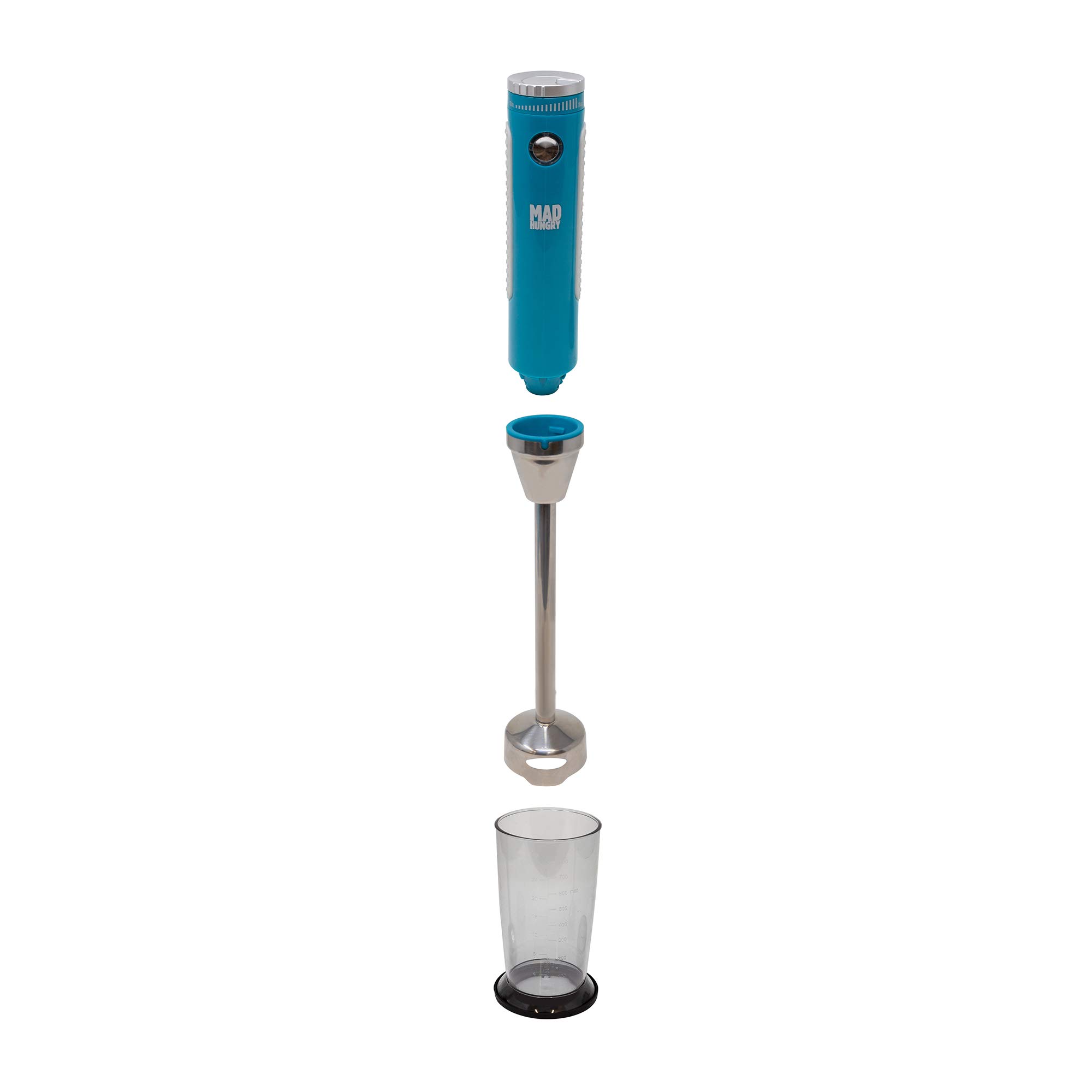 Mad Mixer Blue Hand Blender - Powerful 2-Speed Immersion Blender for Smoothies, Soups & Sauces - Perfect for Kitchen, Baby Food & Meal Prep