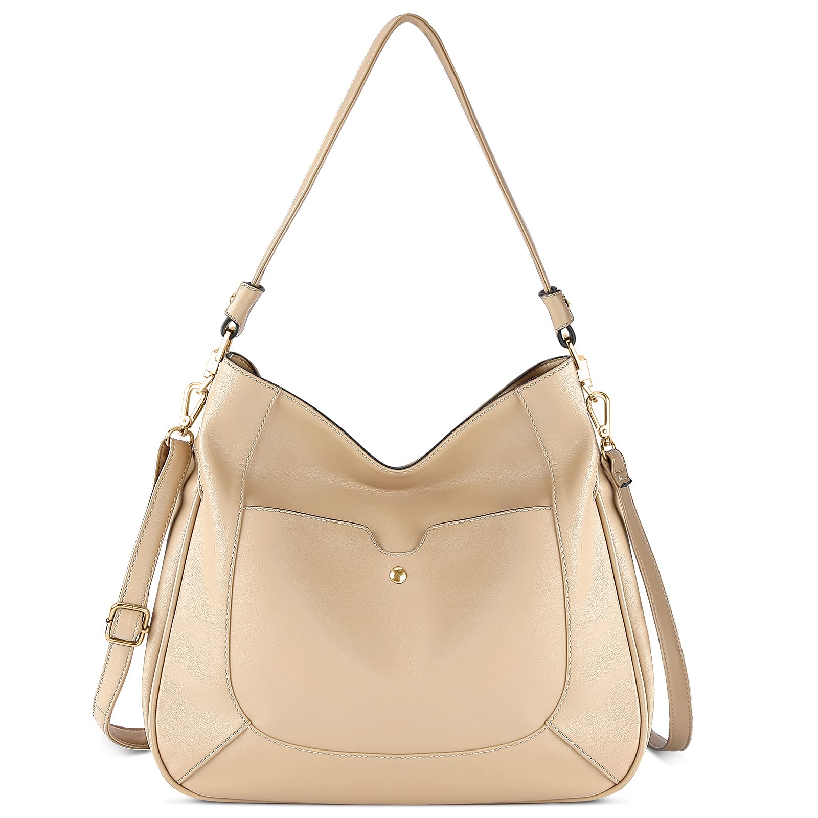 Stylish Leather Hobo Handbags for Women - Large Tote & Crossbody Shoulder Bag with Multiple Pockets | Perfect for Work, Travel & Everyday Use