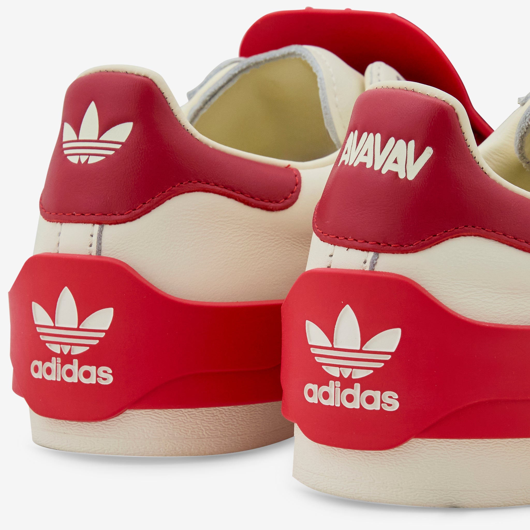 Avavav Women's Superfinger Superstar Sneakers in Scarlet, Cream White - Stylish & Comfortable for Casual Wear, Work & Everyday Fashion