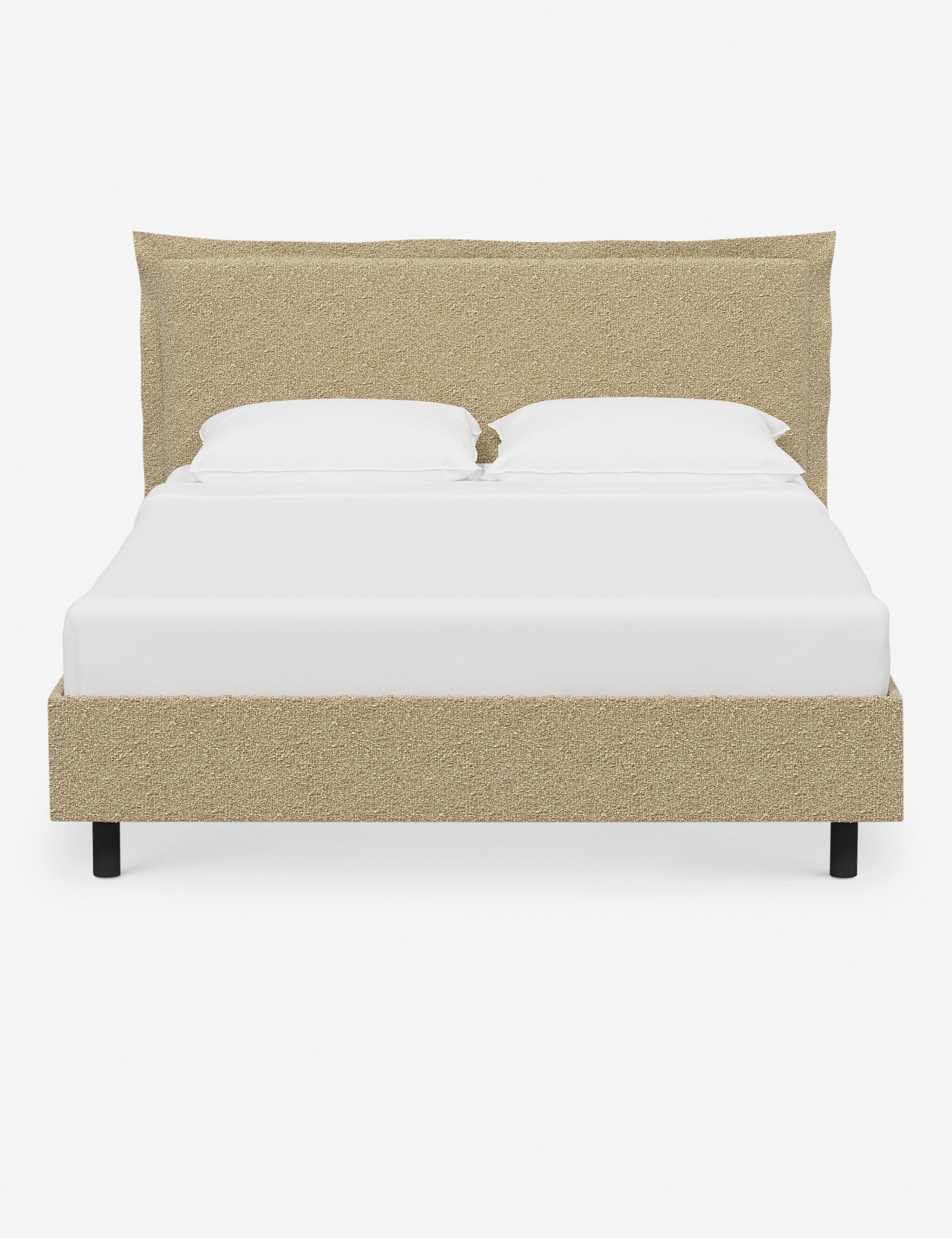 Elara Modern Platform Bed Frame - Queen Size, Solid Wood, Minimalist Design for Bedroom, Living Room, or Guest Room