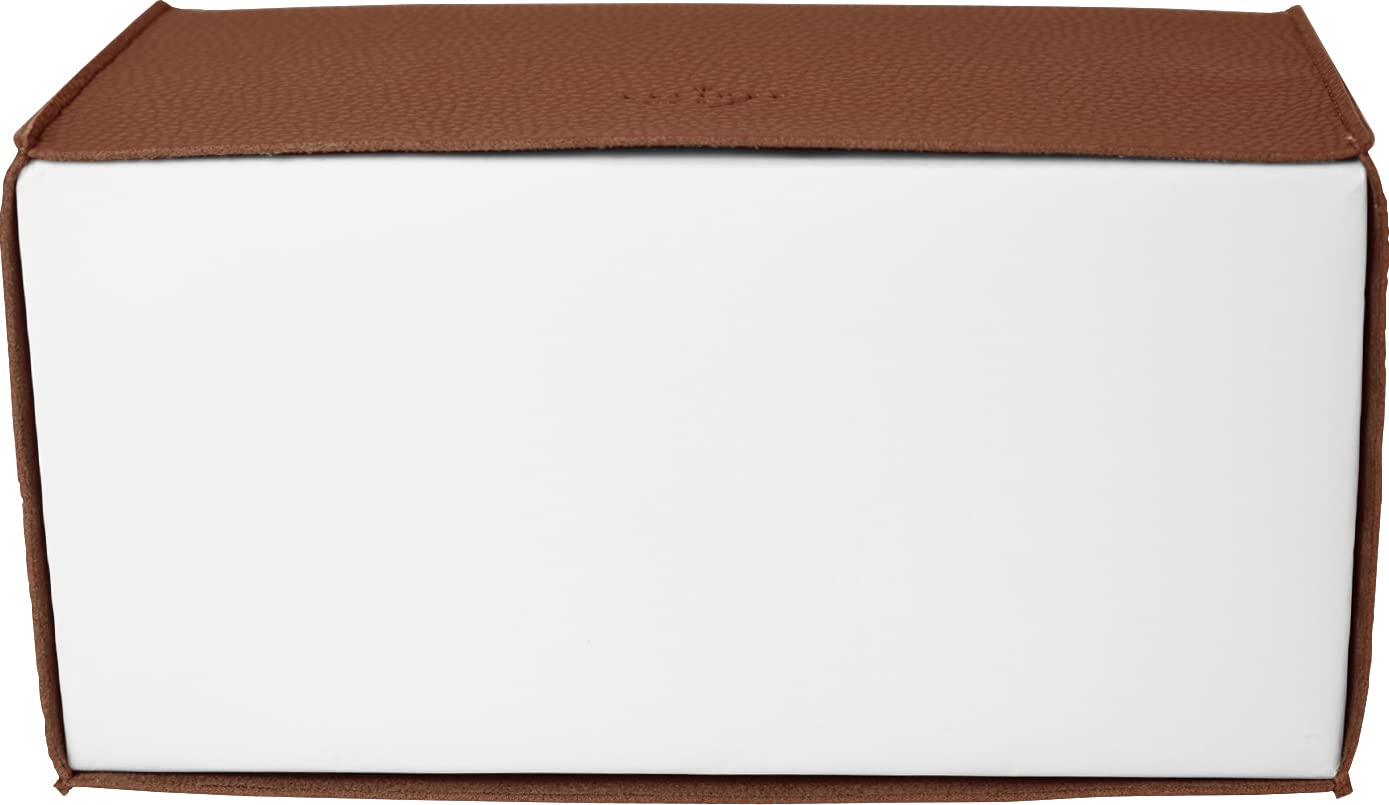 Carrotez Modern PU Leather Tissue Box Cover - Decorative Rectangular Tissue Holder for Bathroom, Vanity, Office Desk & Nightstand (9.5