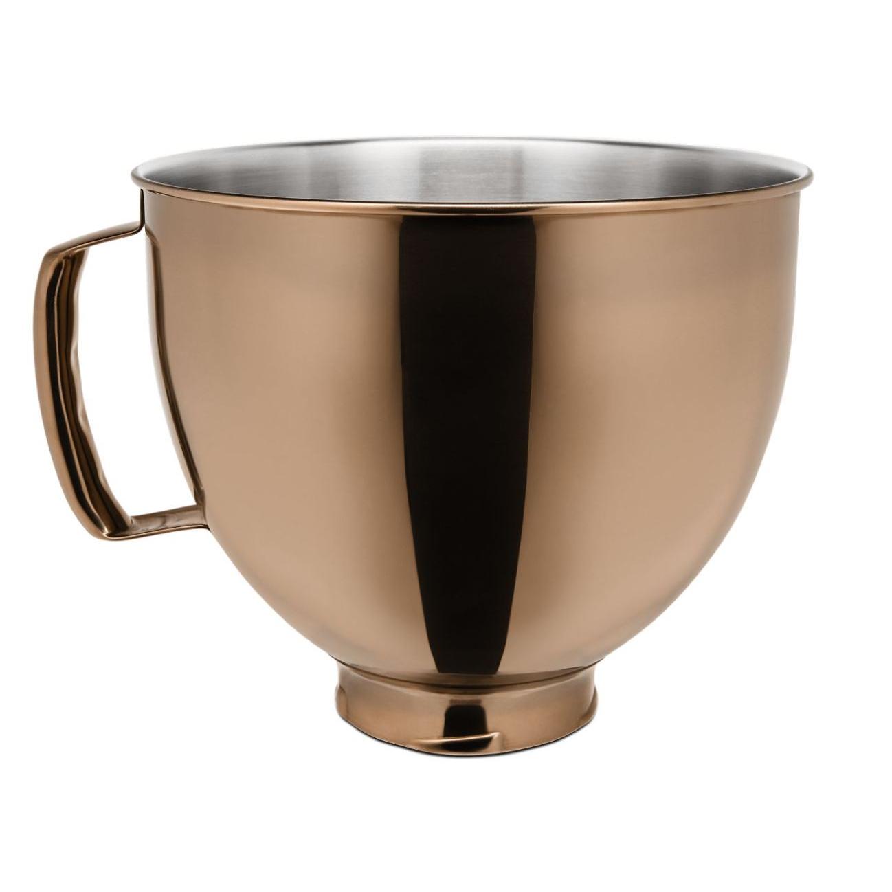 KitchenAid 5 Quart Stand Mixer with Stainless Steel Bowl - Radiant Copper Finish | Perfect for Baking Cakes, Cookies & Bread Dough | Commercial & Home Kitchen Use
