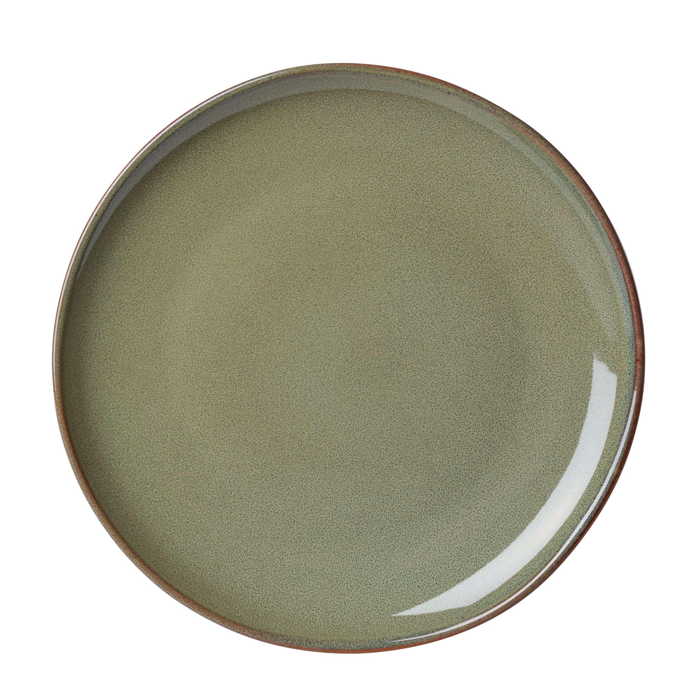Organic Sage Green 12-Piece Dinnerware Set - Eco-Friendly Porcelain Plates, Bowls & Mugs for Everyday Dining & Entertaining