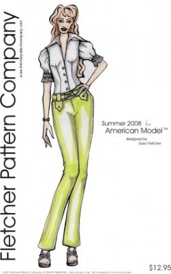 American Doll Clothes Sewing Pattern - Summer Fashion Outfits for 18