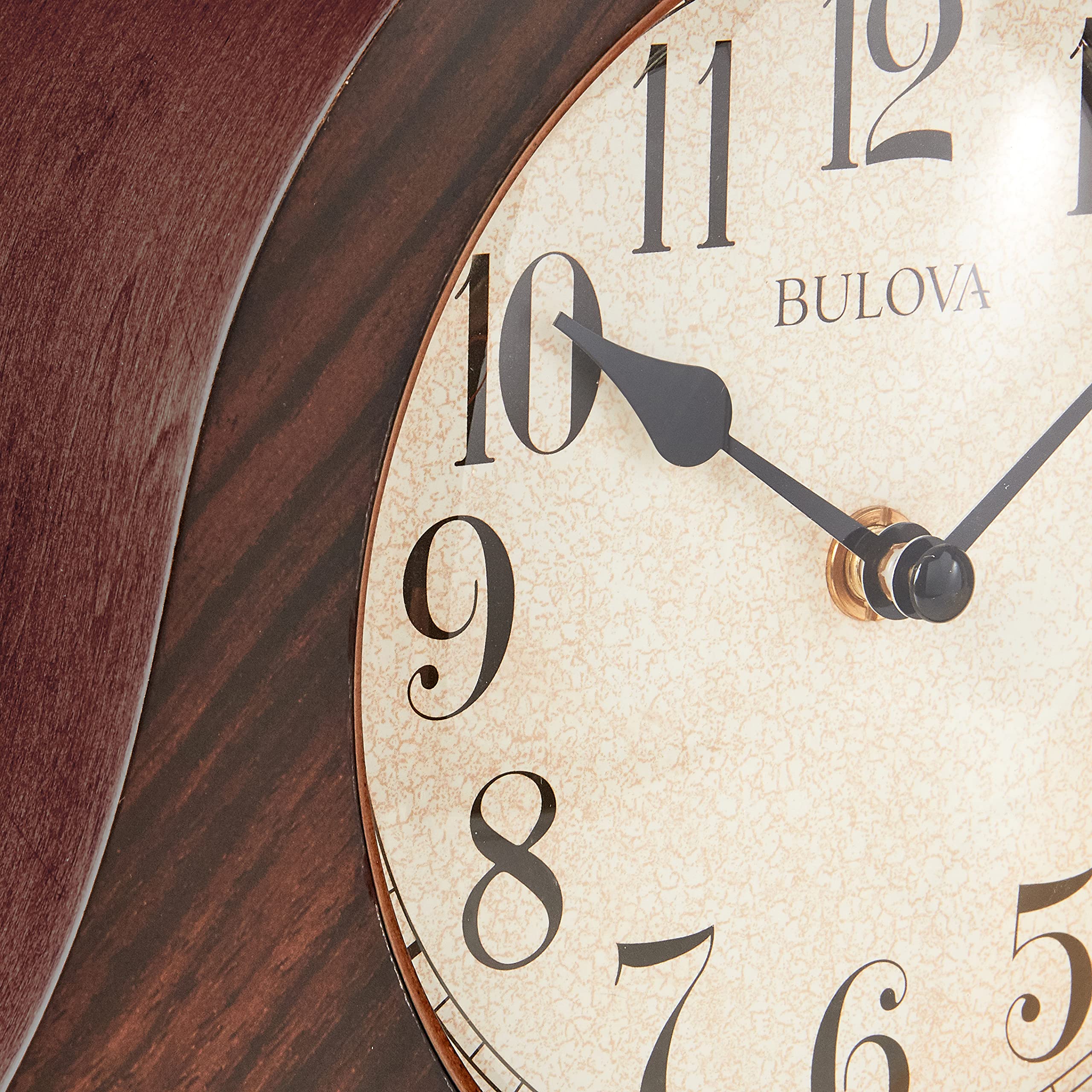 Bulova Norwalk Wall Clock - Classic Walnut Finish for Home, Office & Living Room Decor