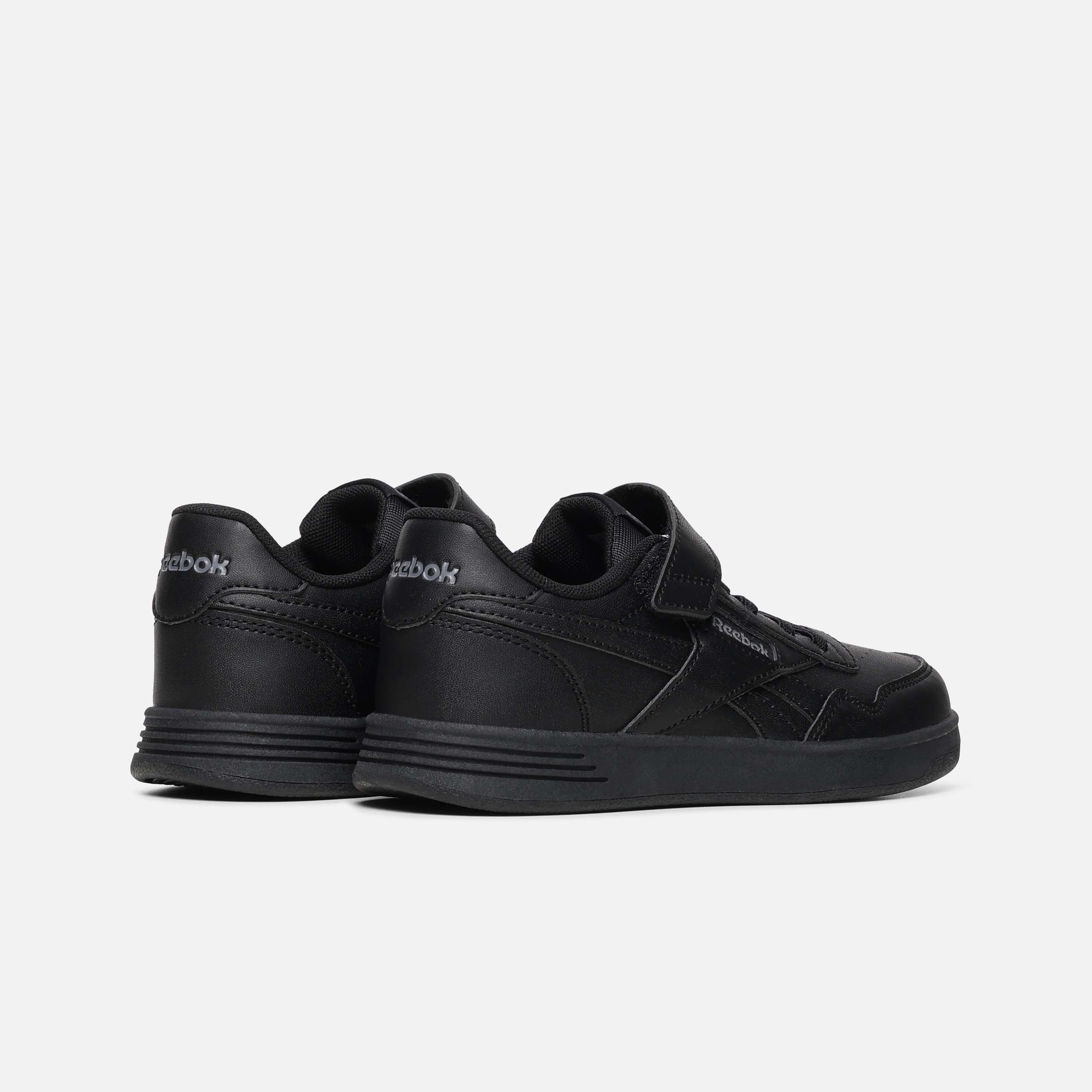 Court Advance Elastic Lace Shoes - Black - Comfortable & Durable Sneakers for Tennis, Running, and Casual Wear