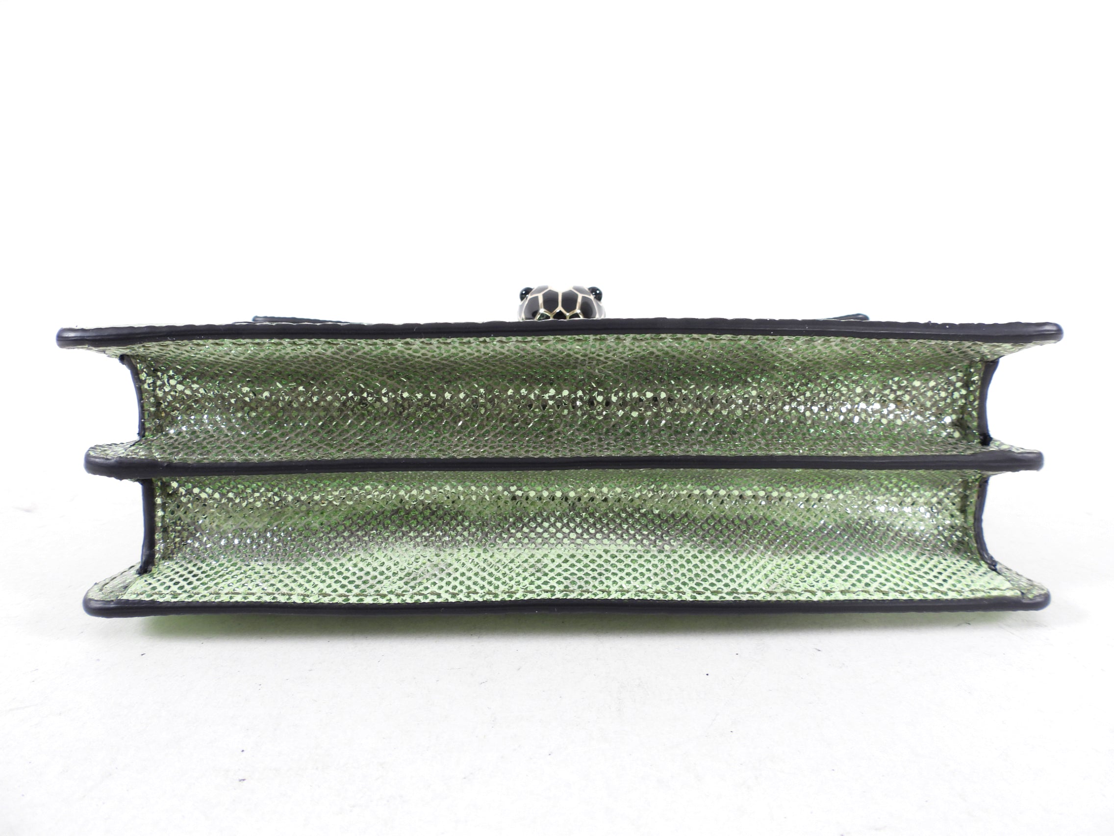 Bulgari Mini Metallic Green Serpenti Forever Crossbody Bag - Luxury Designer Handbag for Women | Perfect for Evening Parties, Date Nights & Special Occasions