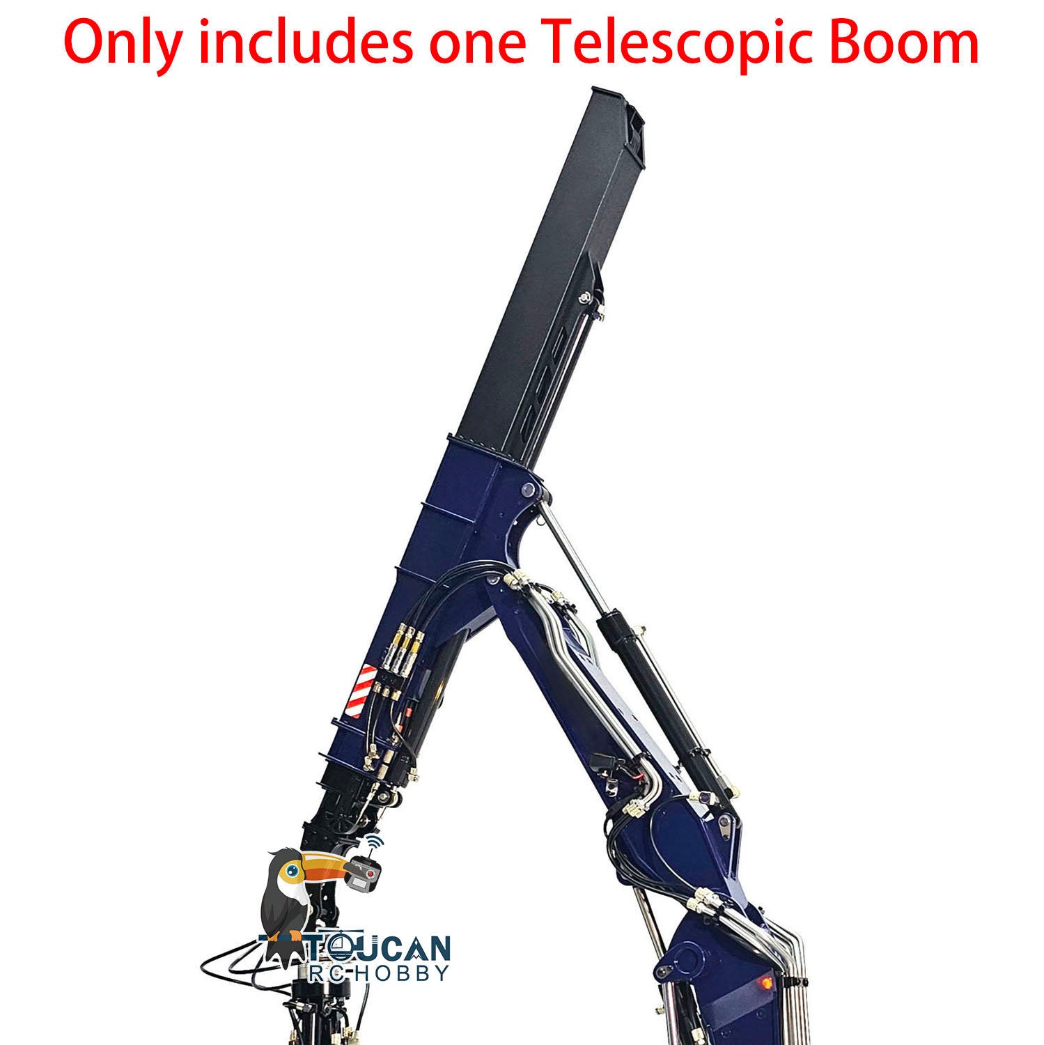 Upgraded Metal Telescopic Boom Parts for Tongde Hydraulic 1/14 RC Excavator 946 EC380 - DIY Accessory for Remote Control Digger Car | Perfect for RC Construction Models, Engineering Enthusiasts & Hobbyist Collectors
