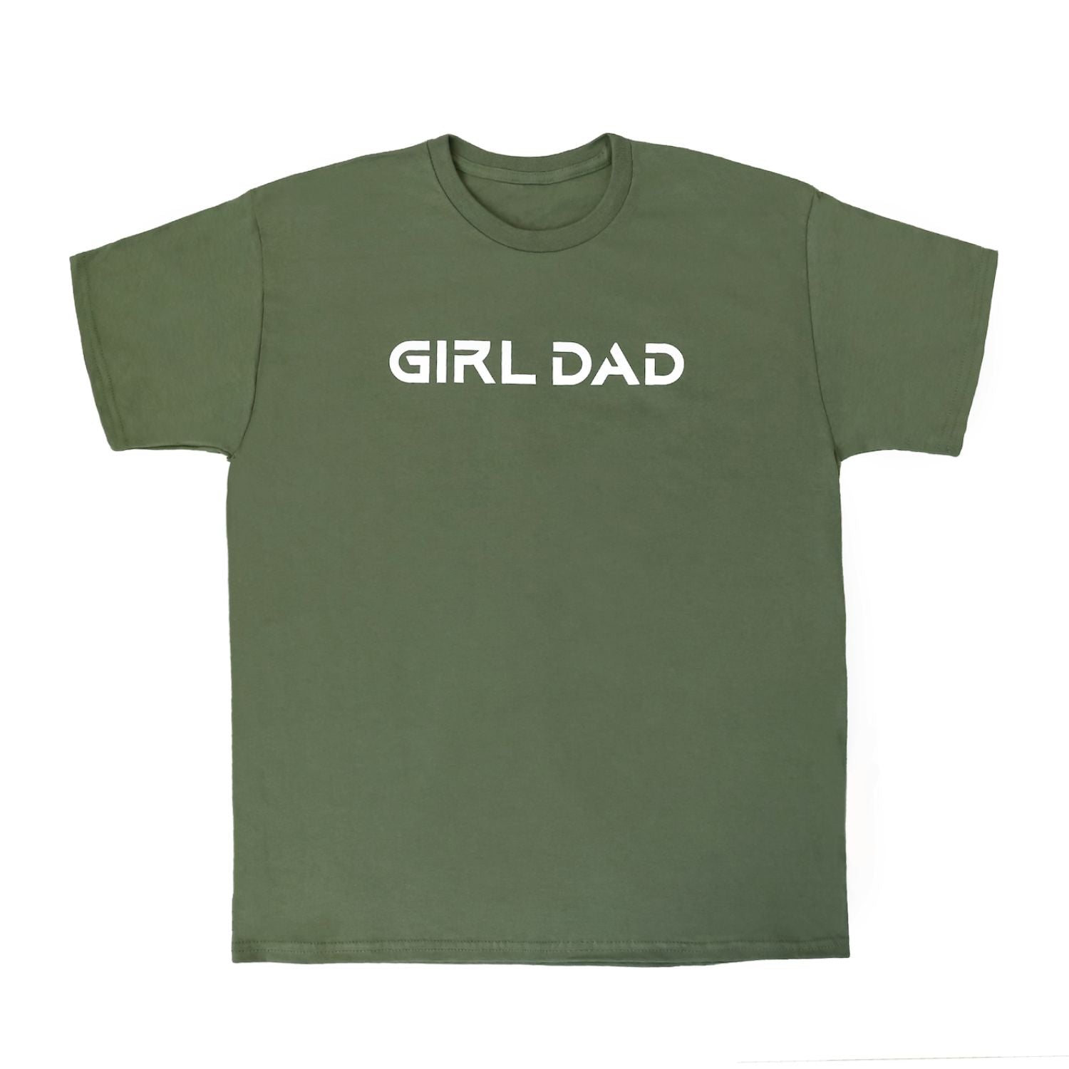 Girl Dad T-Shirt for Men - Military Green Cotton Tee | Perfect for Father's Day, Casual Wear & Family Outings
