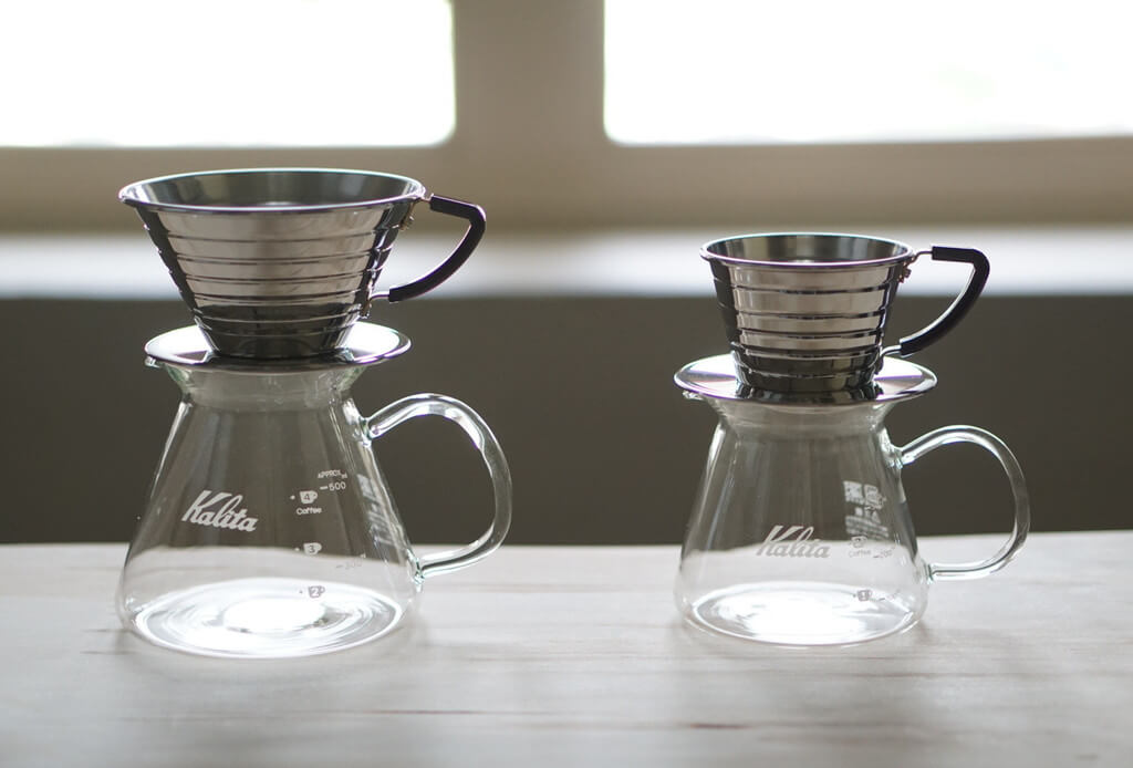 Premium Kalita Stainless Steel Wave Dripper 155 - Japanese Pour Over Coffee Maker for Specialty Brewing at Home or Cafe | Perfect Gift for Coffee Lovers