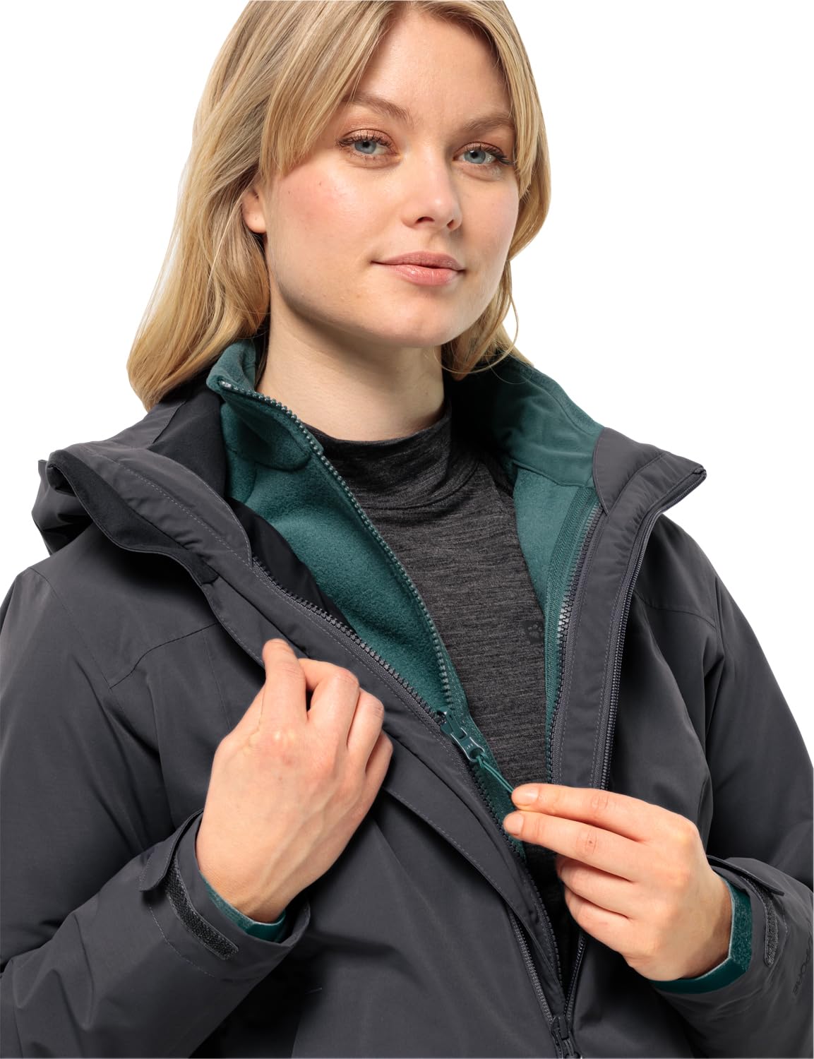 Jack Wolfskin Moonrise Women's Fleece Jacket - Lightweight Warm Winter Pullover for Hiking, Camping & Outdoor Activities