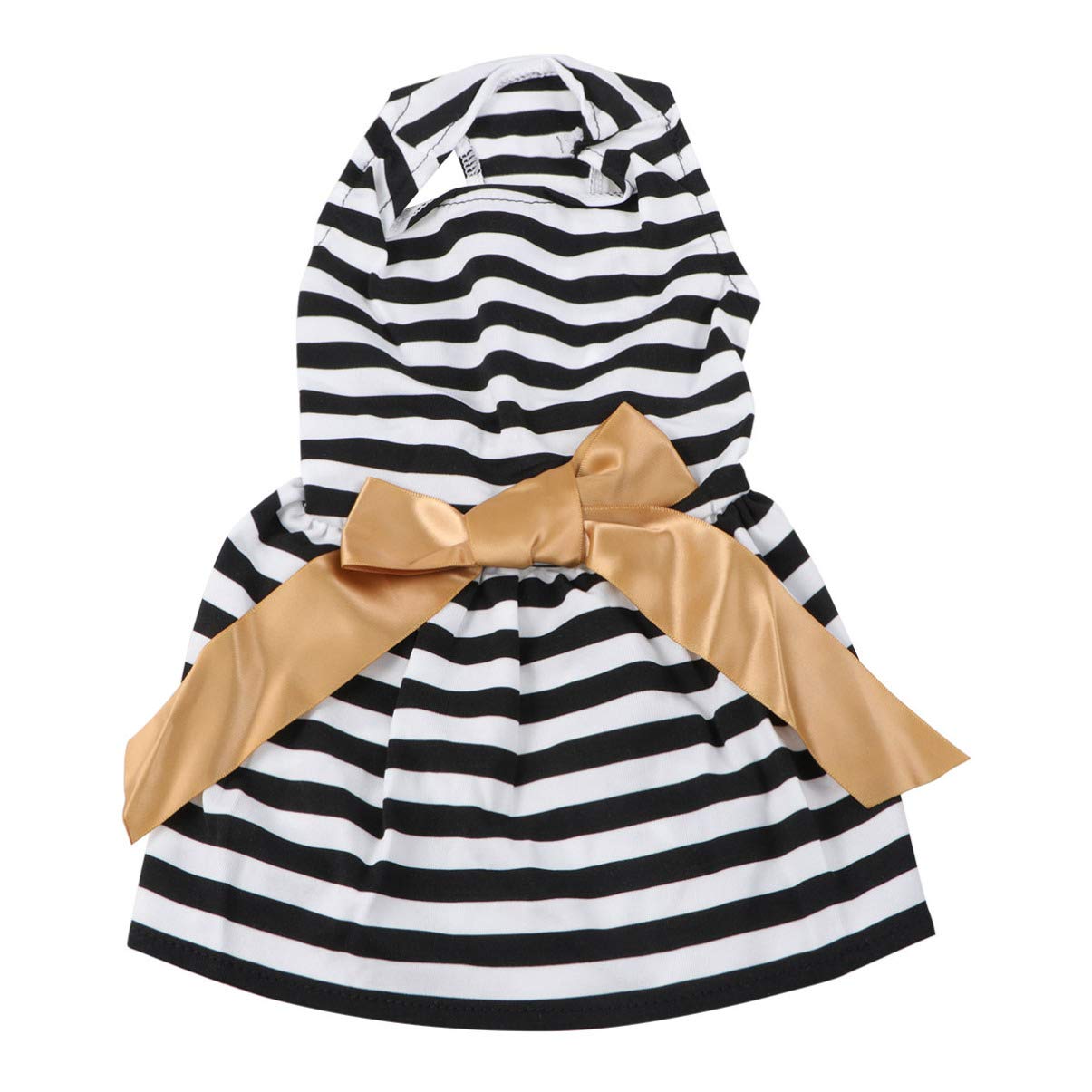 Balacoo Striped Dog Pajamas & Tutu Skirt Set - Christmas & Summer Pet Outfits with Bow Tie for Puppies | Perfect for Holidays, Parties & Photo Shoots